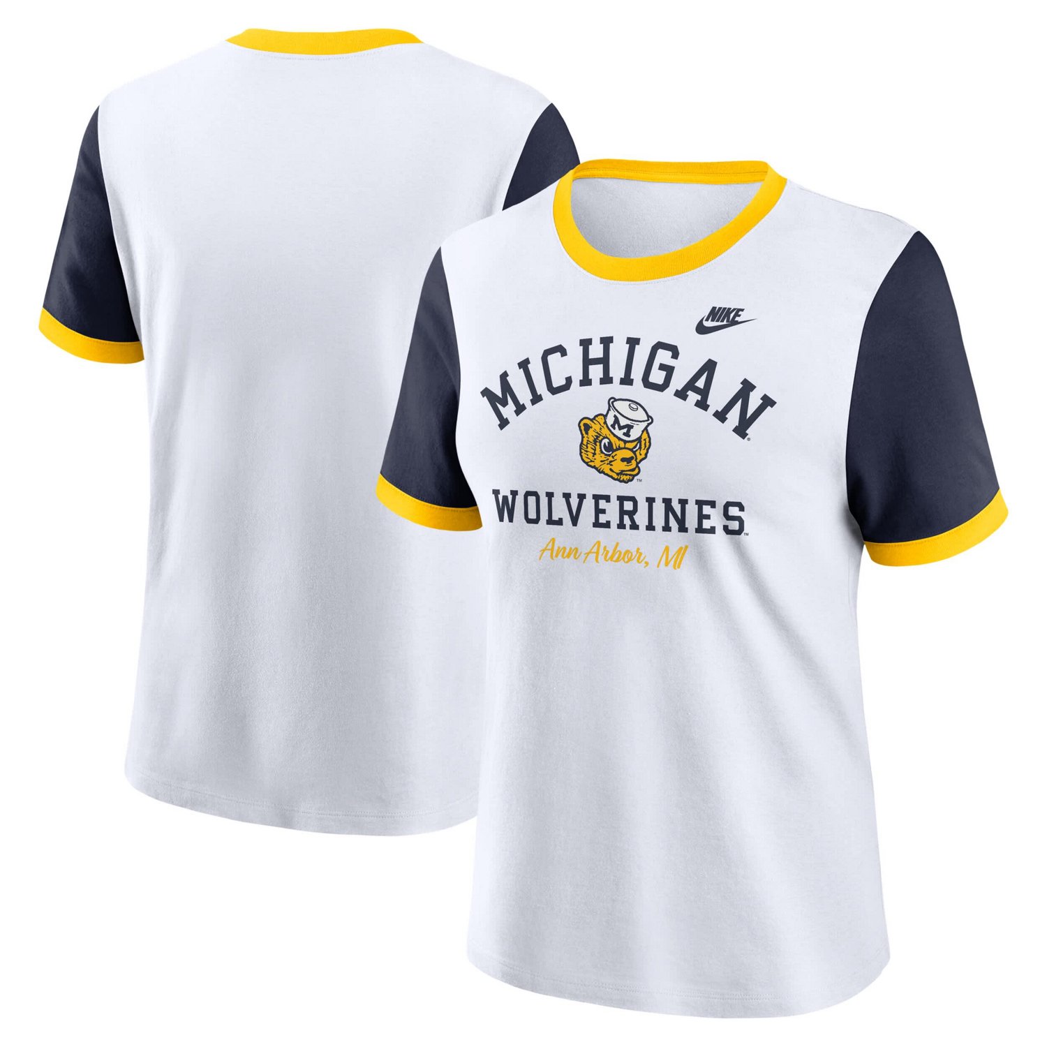 Nike Michigan Wolverines Legacy Fundamental Expression Tri-Blend T-Shirt