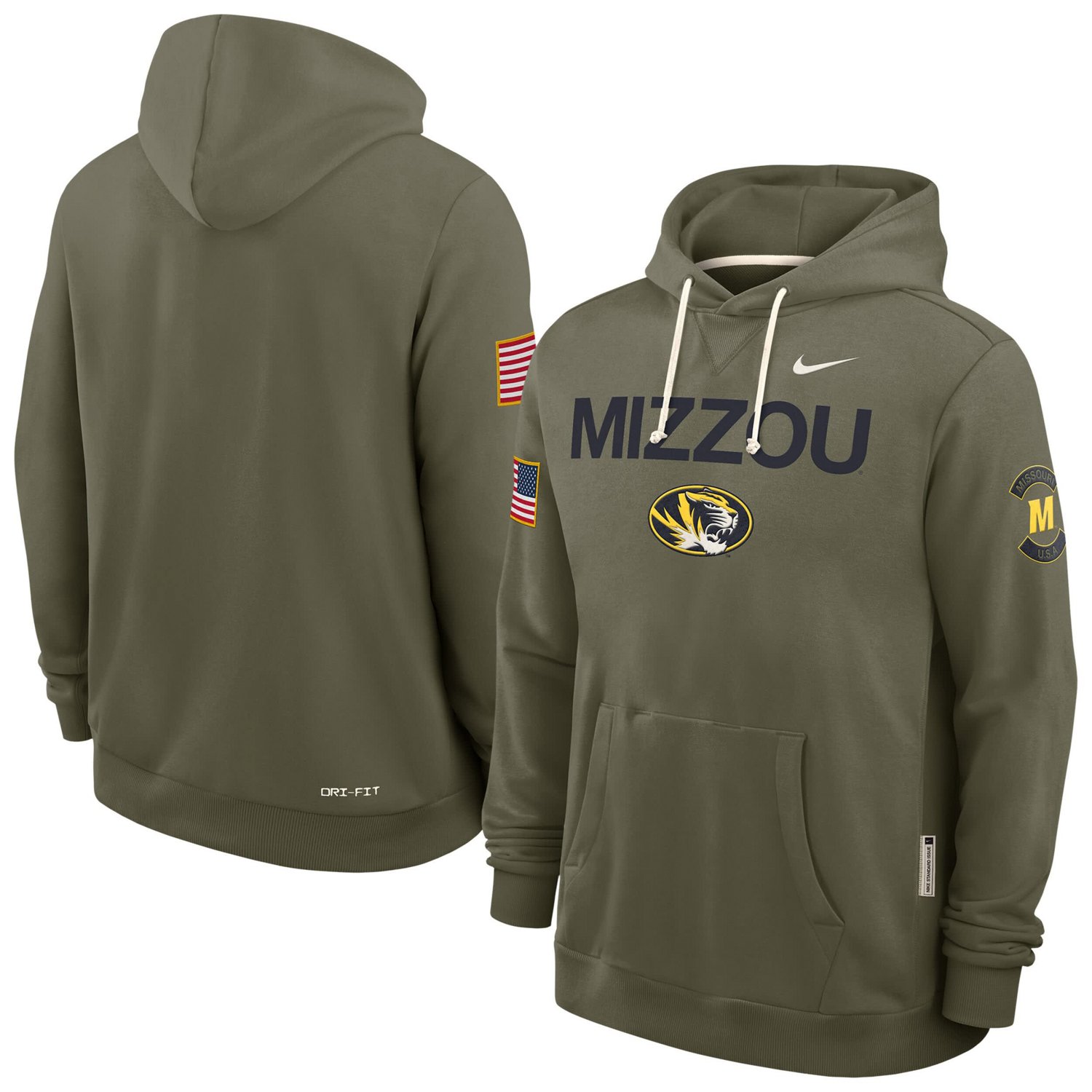 Nike Missouri Tigers 2025 Military Appreciation Dri-FIT Hoodie - view number 1