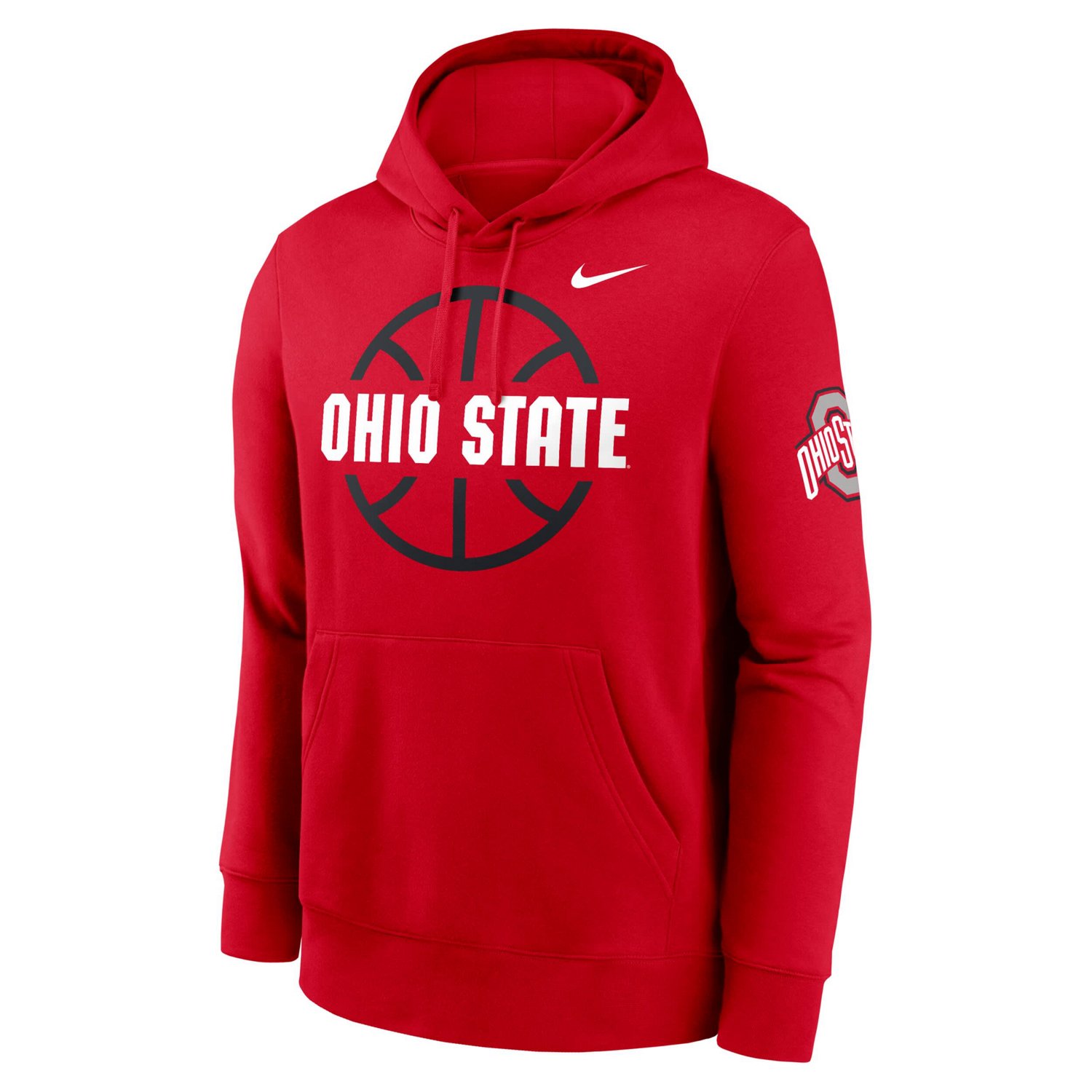 Nike Ohio State Buckeyes Basketball Icon Club Fleece Pullover Hoodie                                                             - view number 2