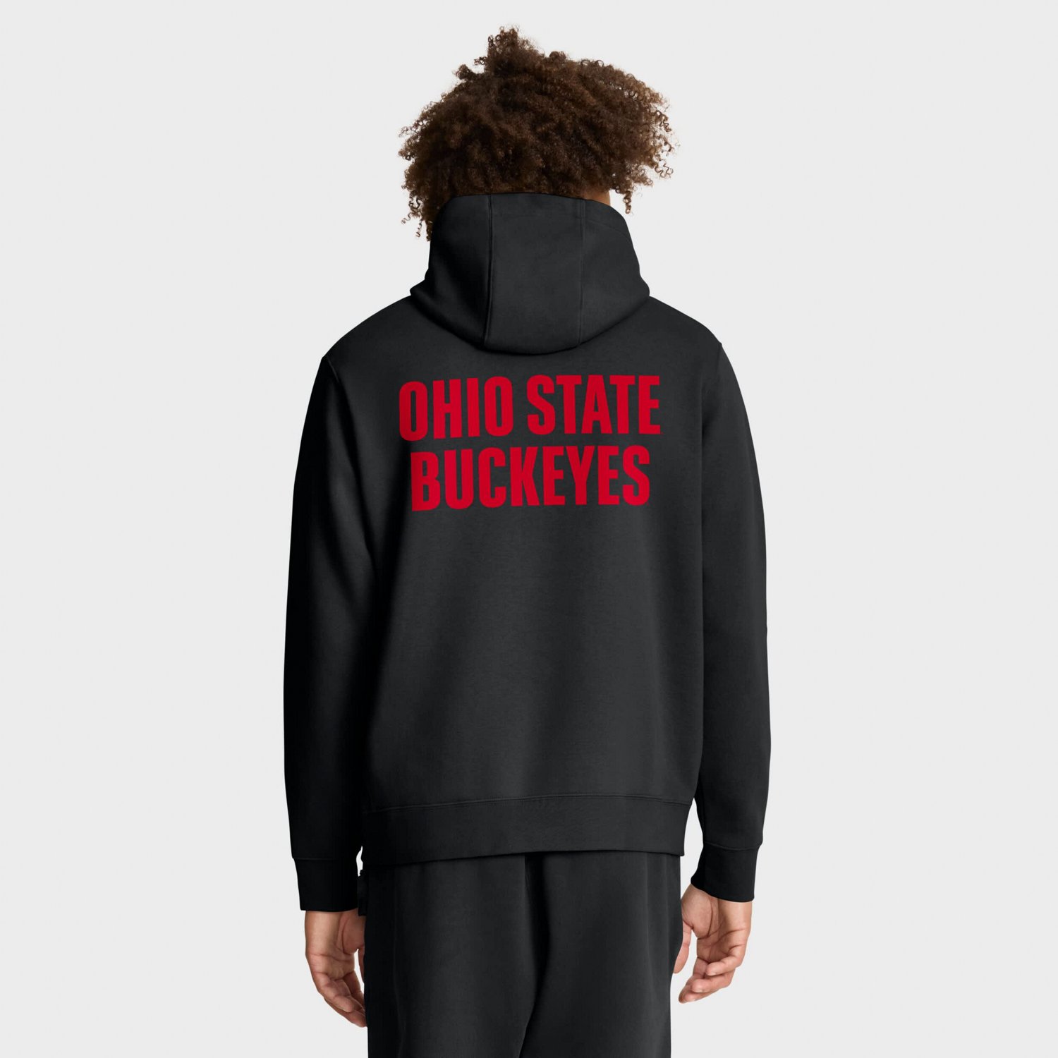 Nike Ohio State Buckeyes Basketball Two-Hit Club Fleece Pullover Hoodie - view number 2