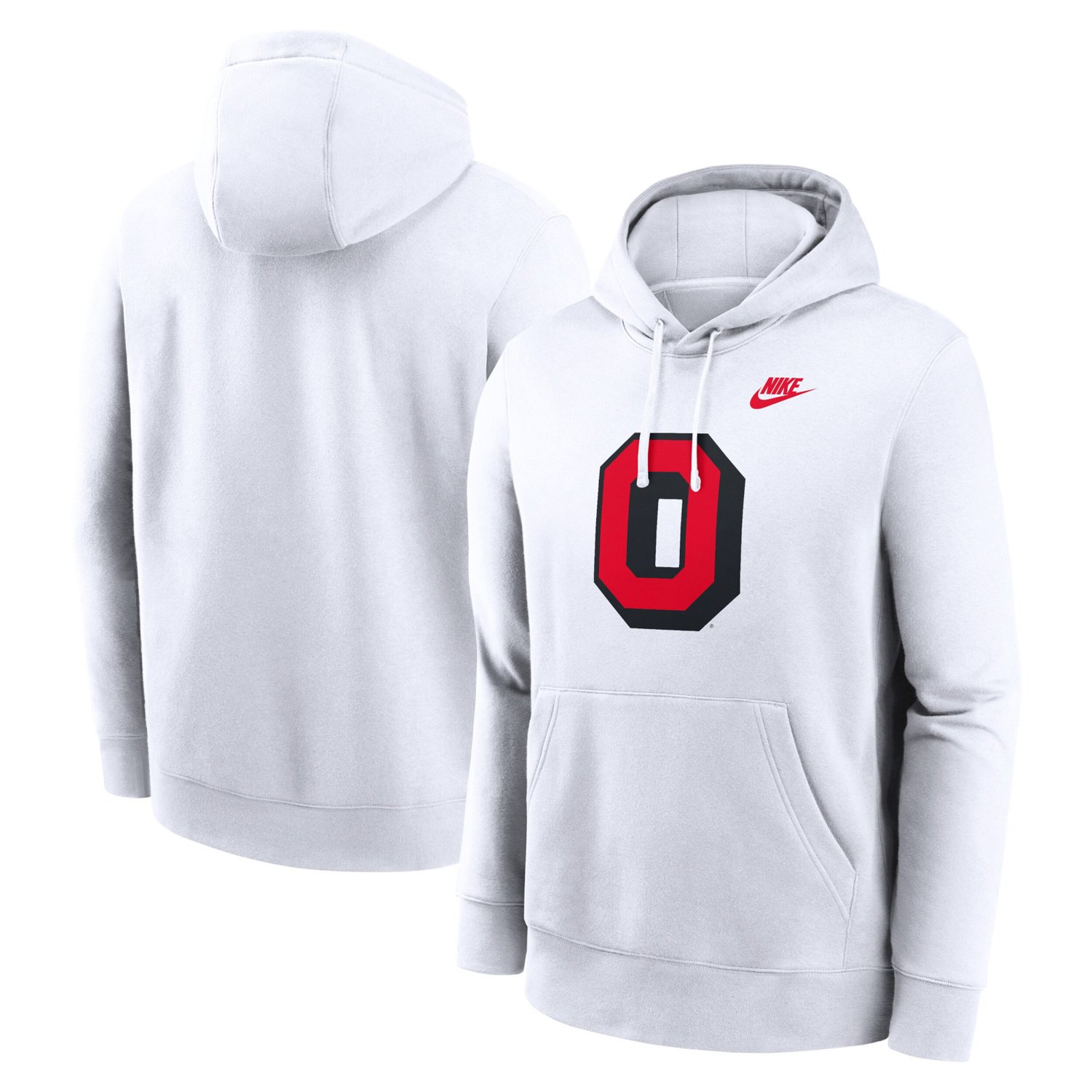 Nike Ohio State Buckeyes Legacy Logo Club Fleece Pullover Hoodie                                                                 - view number 1
