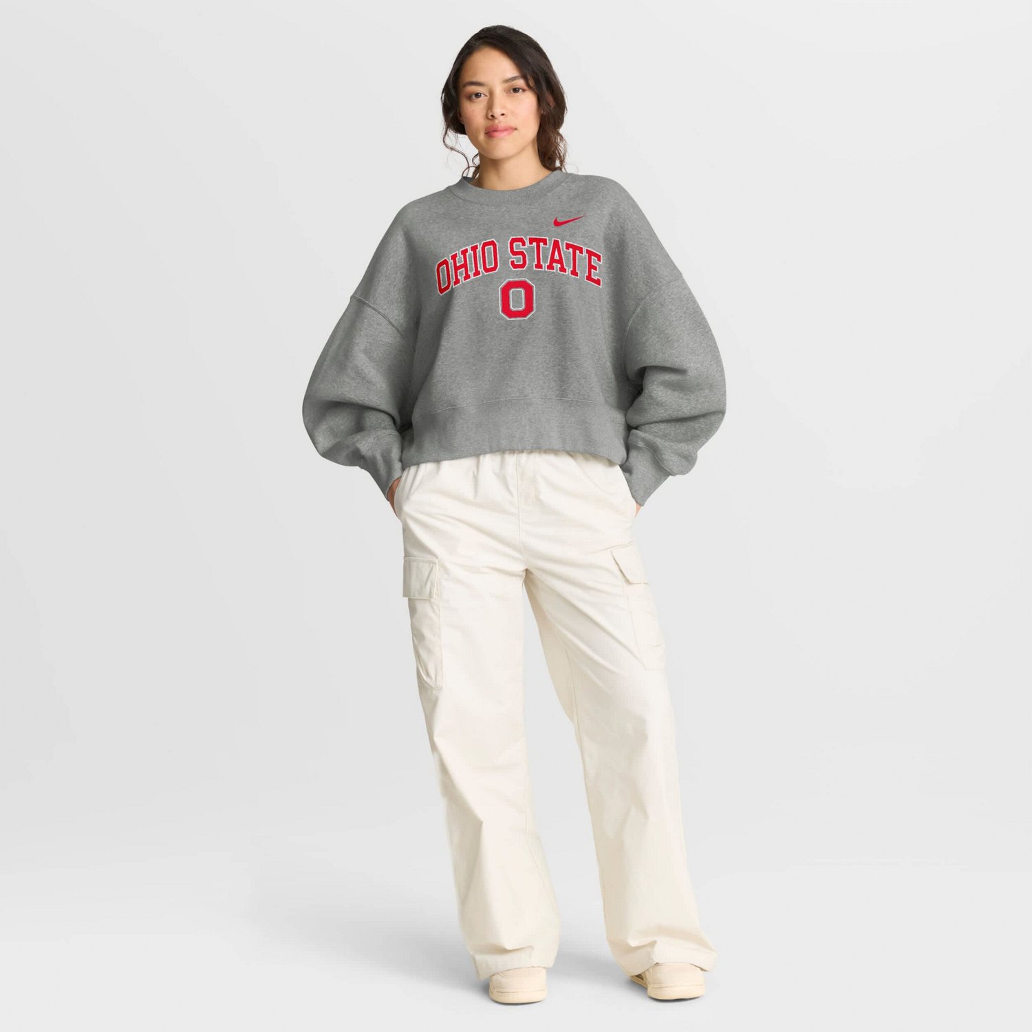 Nike Ohio State Buckeyes Oversized Phoenix Arch Pullover Sweatshirt - view number 3