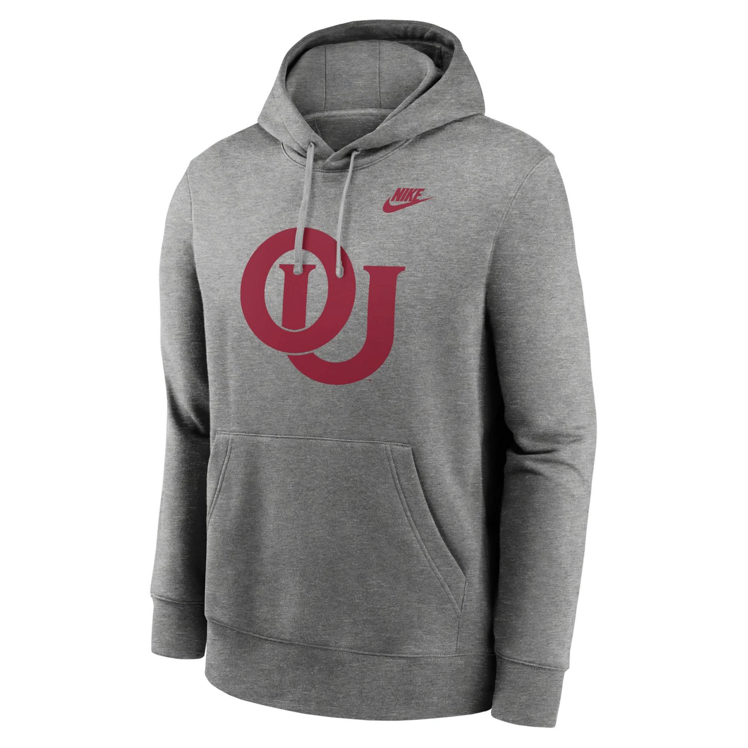 Nike Oklahoma Sooners Legacy Logo Club Fleece Pullover Hoodie                                                                    - view number 2