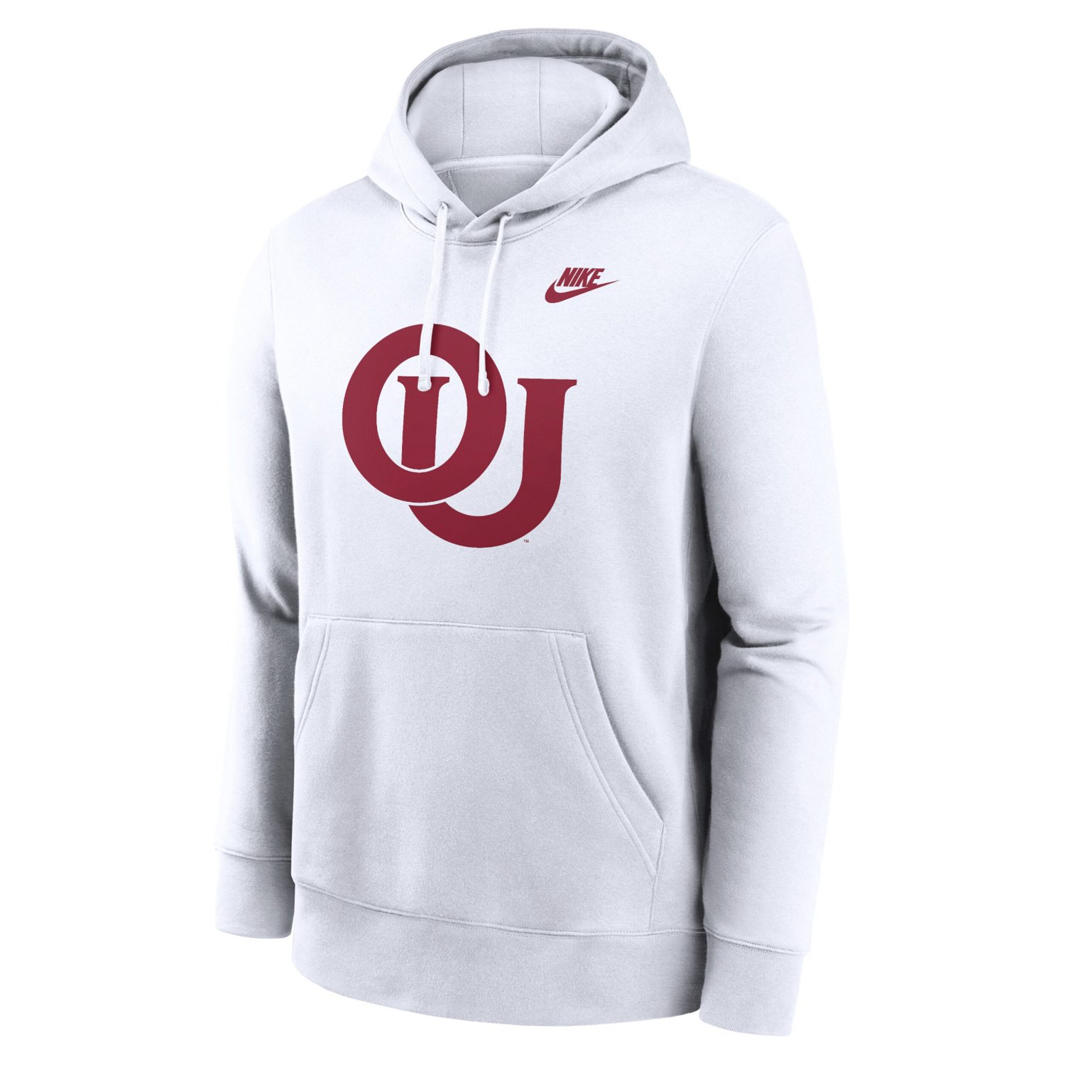 Nike Oklahoma Sooners Legacy Logo Club Fleece Pullover Hoodie                                                                    - view number 2