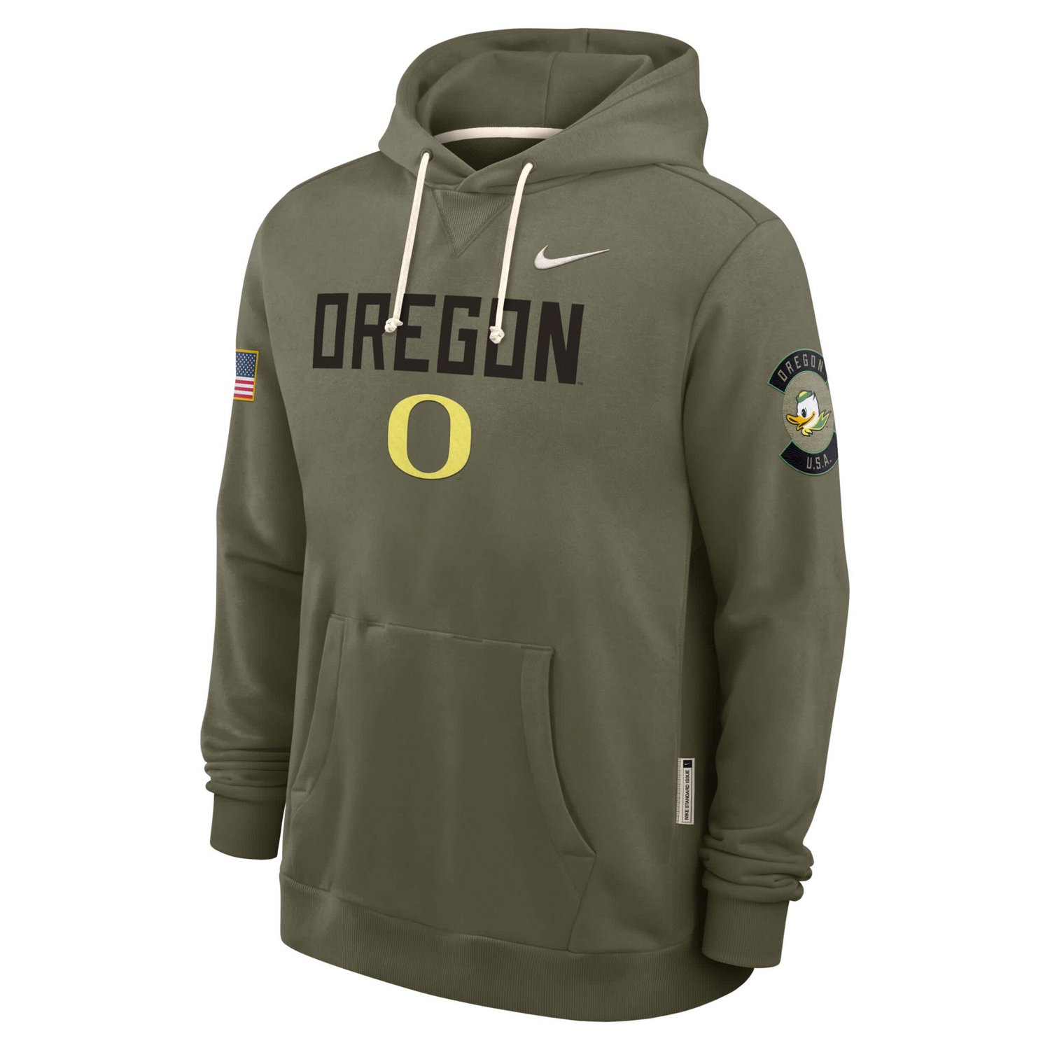 Nike Oregon Ducks 2025 Military Appreciation Dri-FIT Hoodie - view number 4
