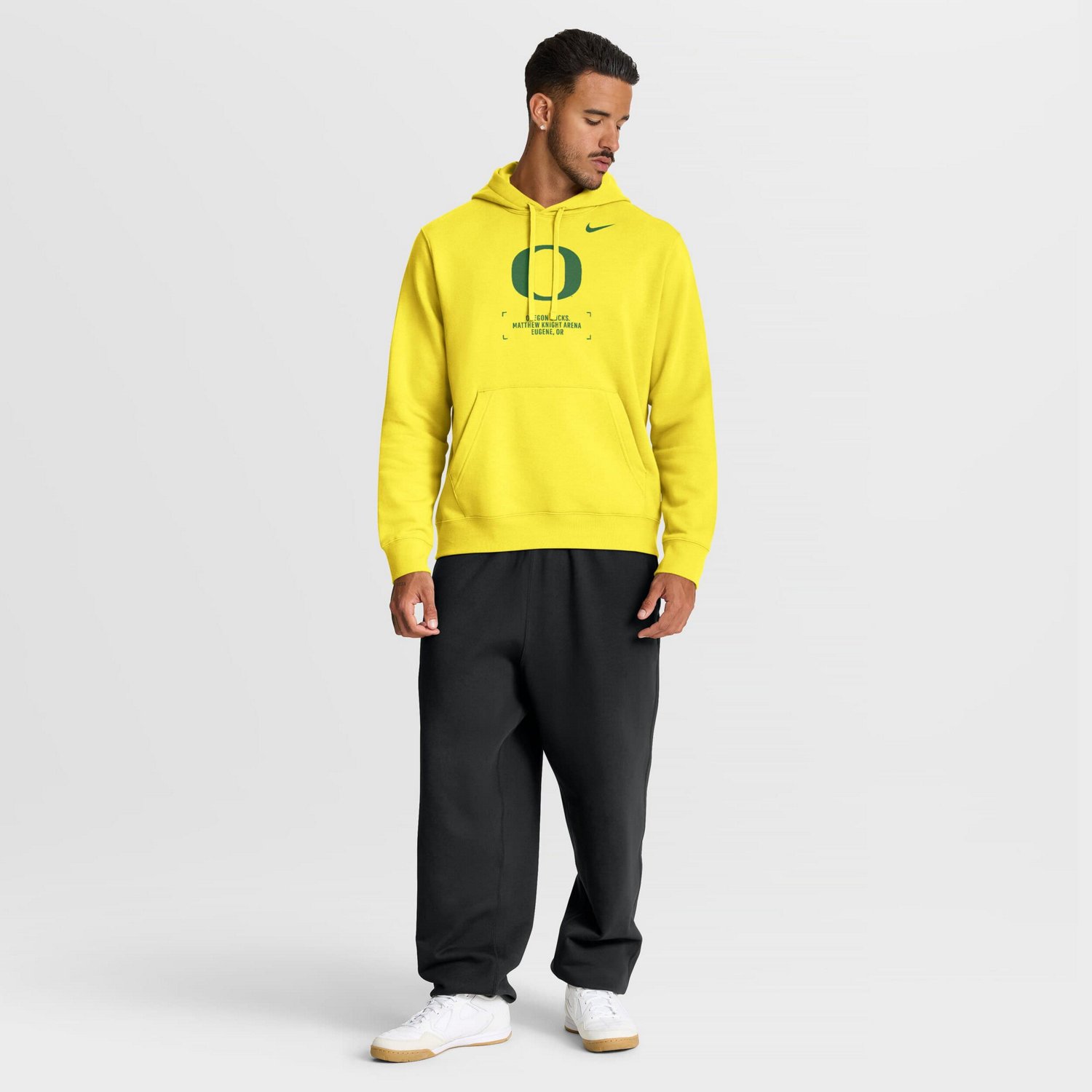 Nike Oregon Ducks Basketball Two-Hit Club Fleece Pullover Hoodie - view number 3