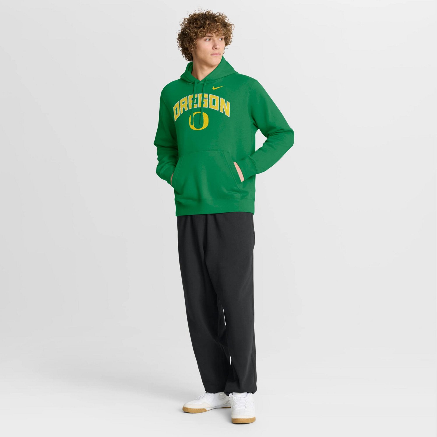 Nike Oregon Ducks Club Fleece Arch Pullover Hoodie - view number 3