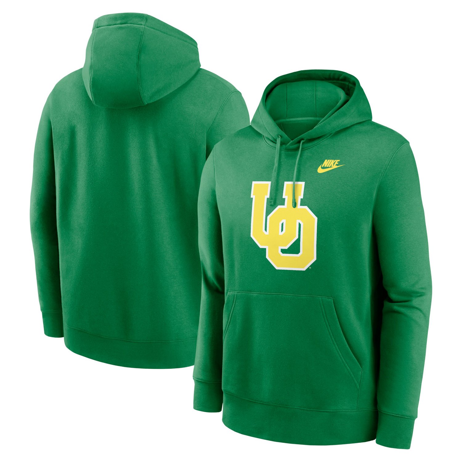 Nike Oregon Ducks Legacy Logo Club Fleece Pullover Hoodie                                                                        - view number 1