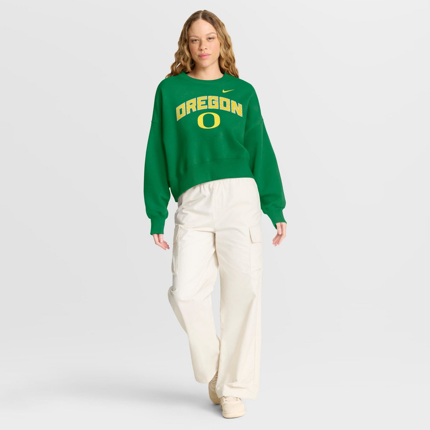 Nike Oregon Ducks Oversized Phoenix Arch Pullover Sweatshirt - view number 3
