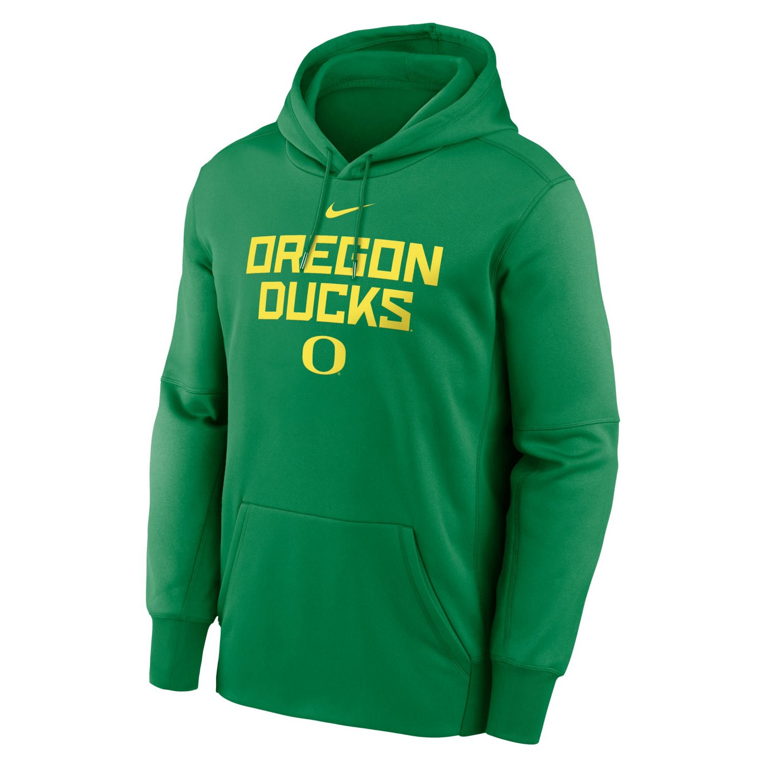 Nike Oregon Ducks Team Stacked Performance Pullover Hoodie - view number 2