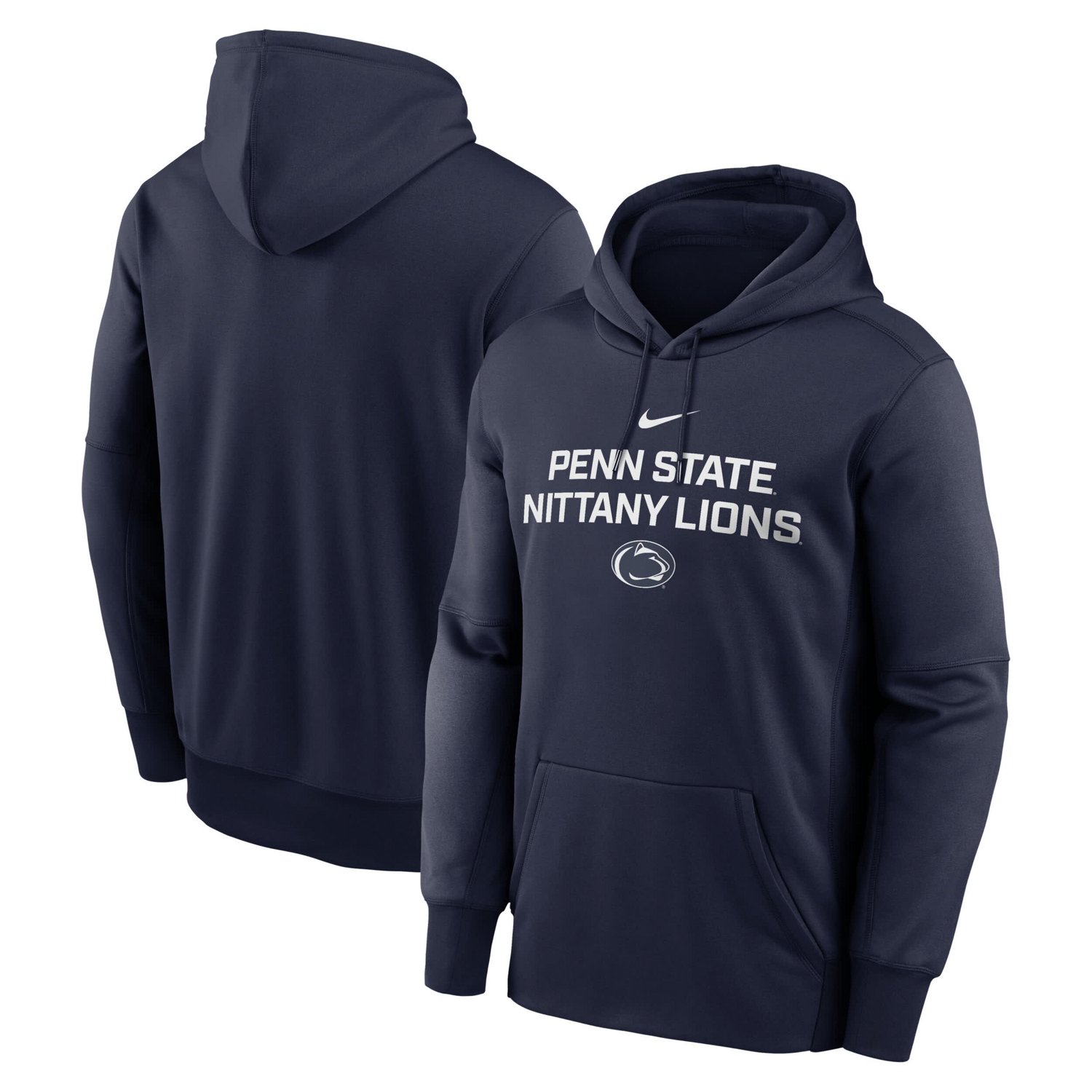 Nike Penn State Nittany Lions Team Stacked Performance Pullover Hoodie