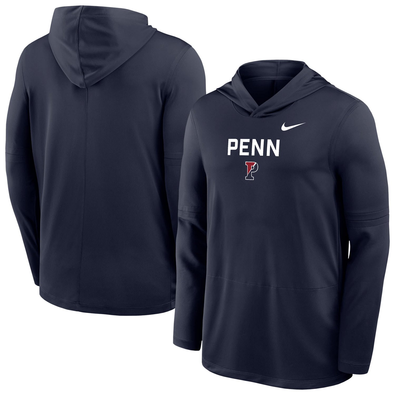 Nike Pennsylvania Quakers Sideline Dri-FIT Lightweight Hooded Top - view number 1