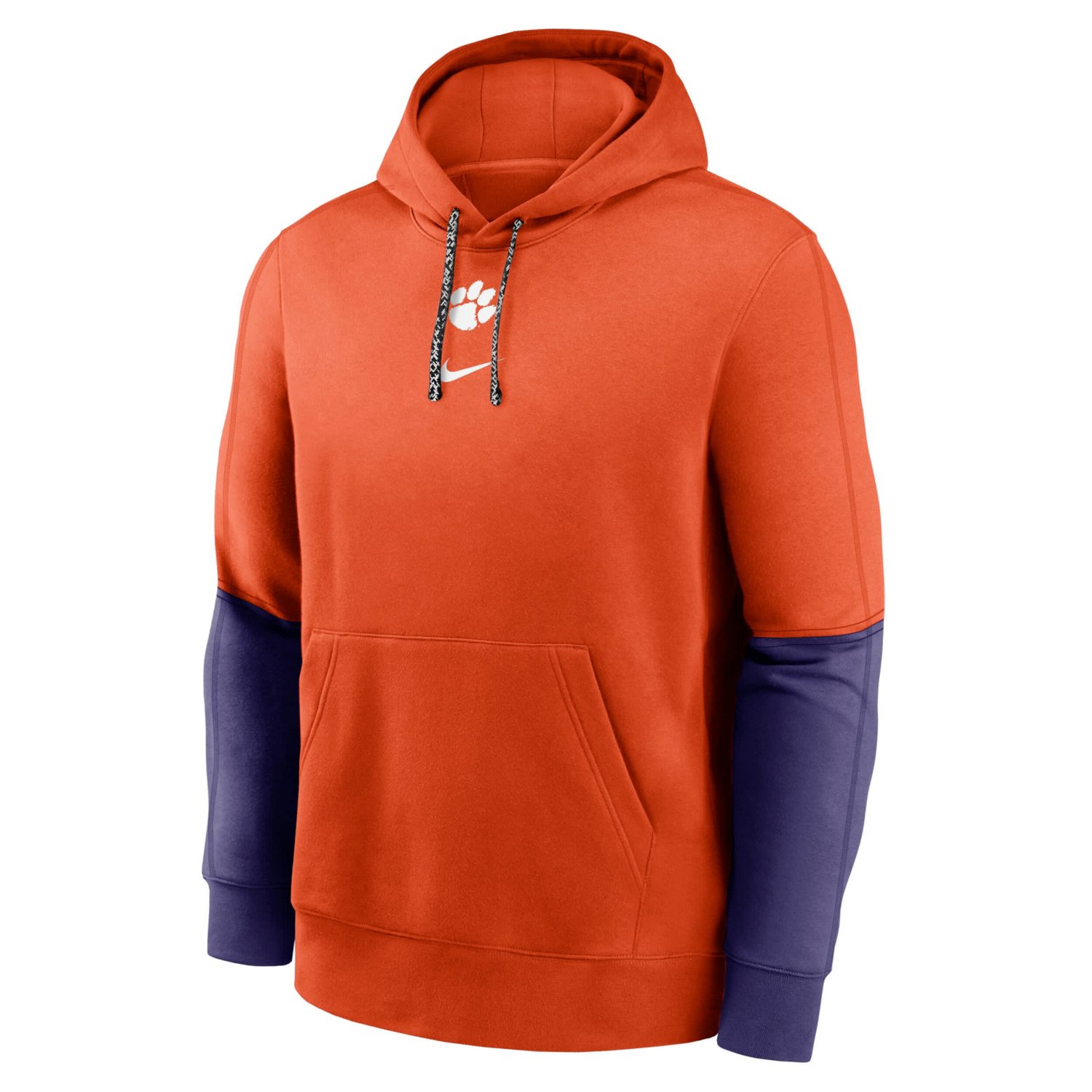 Nike Purple Clemson Tigers 2024 Sideline Club Pullover Hoodie                                                                    - view number 2