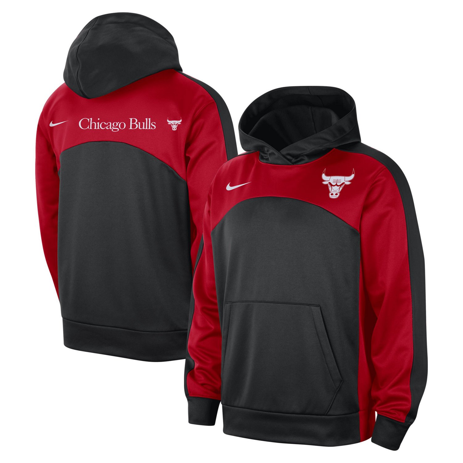 Nike Red Chicago Bulls Authentic Starting Five Force Performance Pullover Hoodie - view number 1