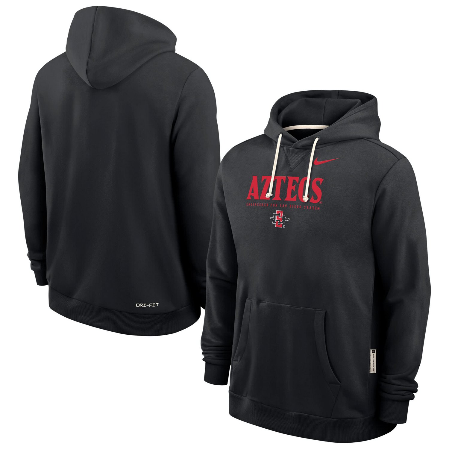 Nike San Diego State Aztecs 2025 Sideline Standard Issue Dri-FIT Hoodie - view number 1