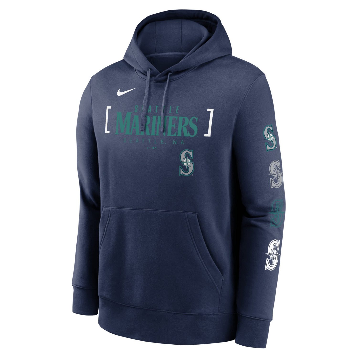 Nike Seattle Mariners Club Stack Pullover Hoodie - view number 2