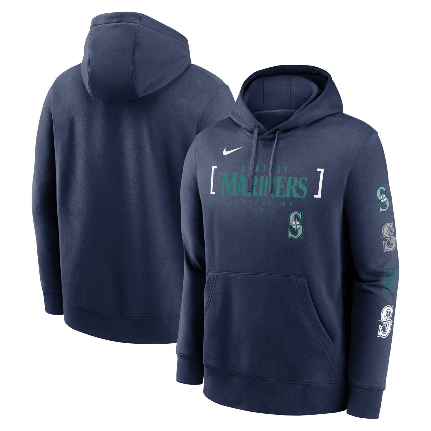 Nike Seattle Mariners Club Stack Pullover Hoodie