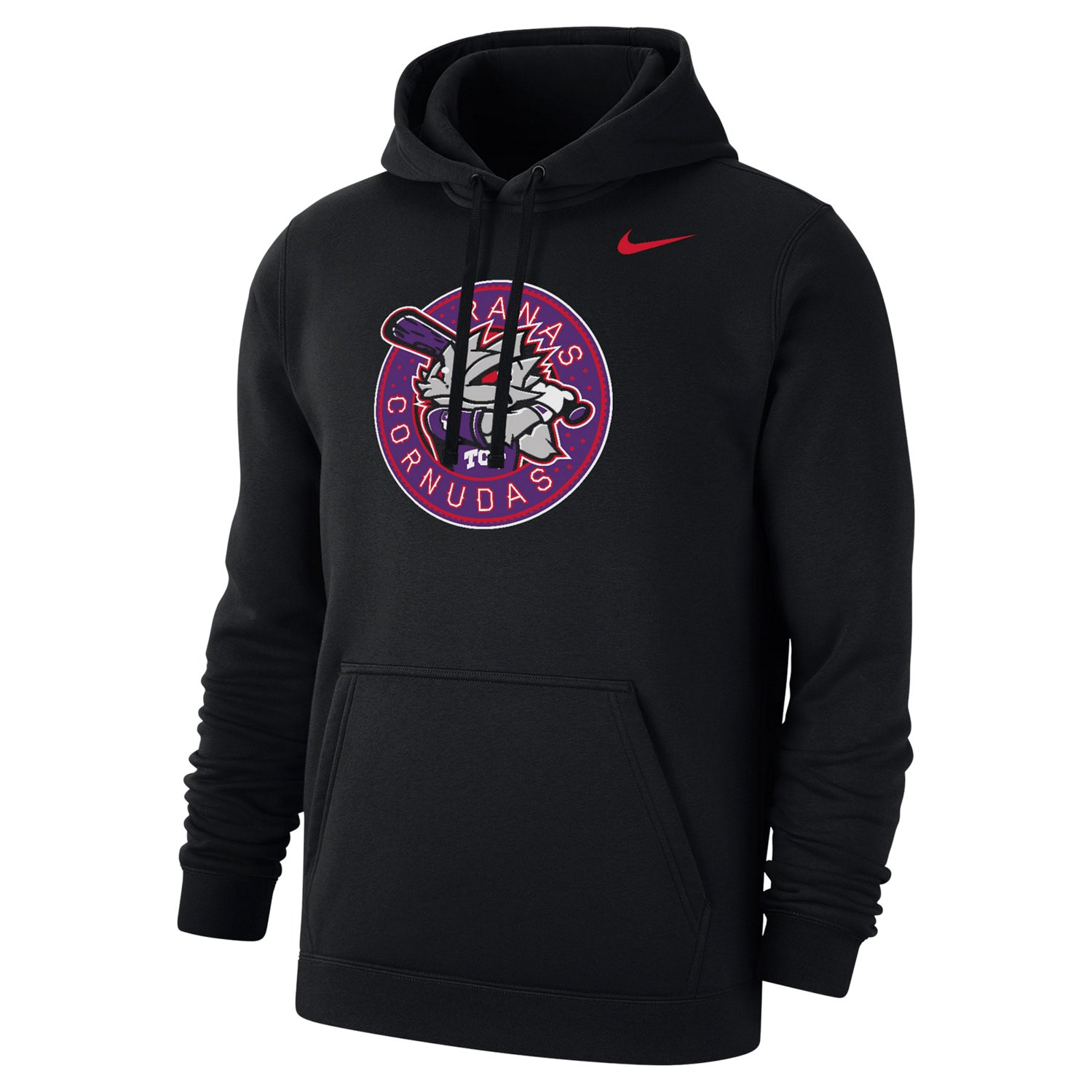 Nike TCU Horned Frogs Ranas Cornudas Baseball Club Fleece Pullover Hoodie - view number 2