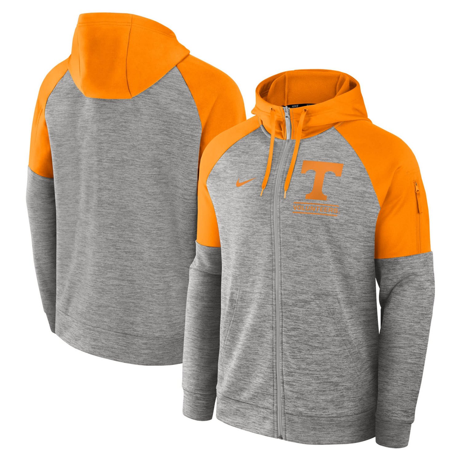 Nike Tennessee Volunteers Fitness Raglan Performance Full-Zip Hoodie