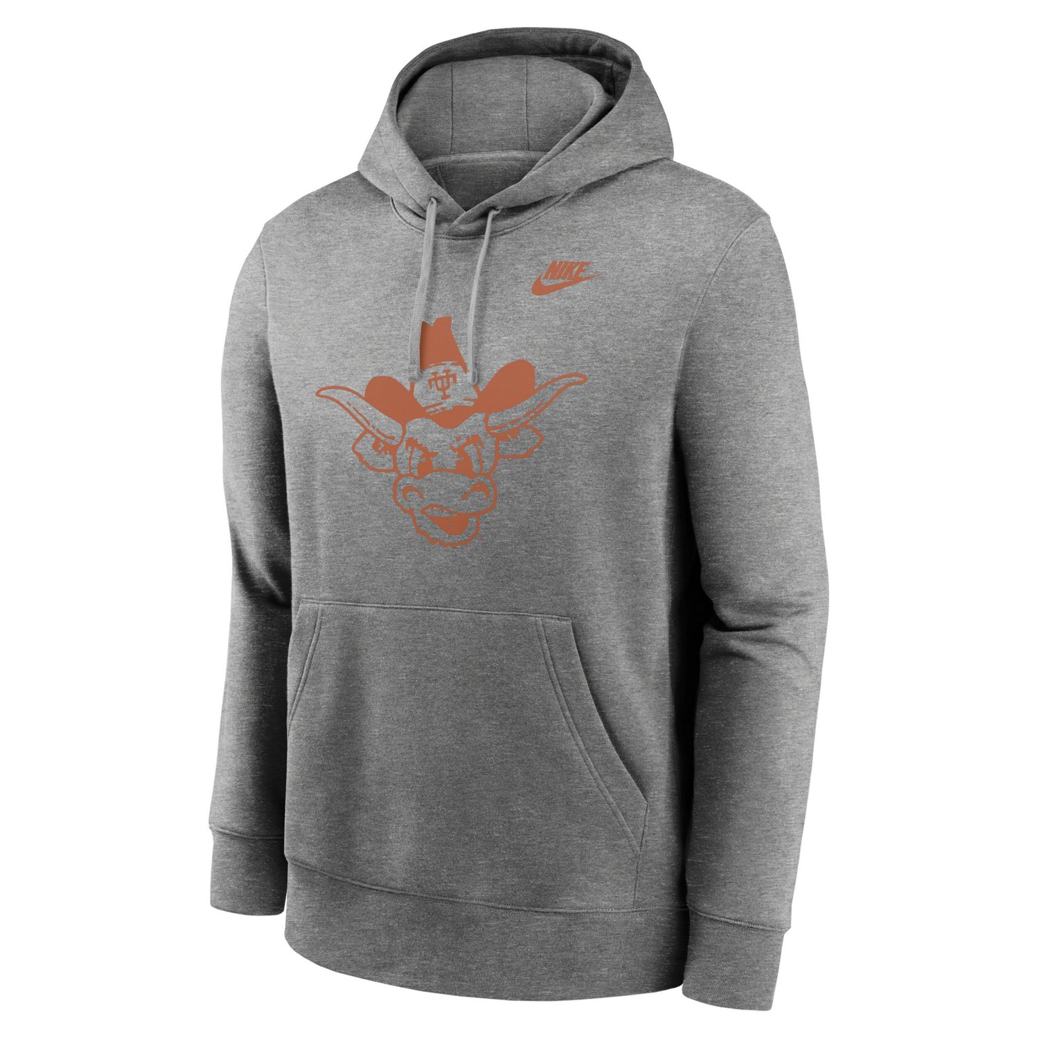 Nike Texas Longhorns Legacy Logo Club Fleece Pullover Hoodie                                                                     - view number 2
