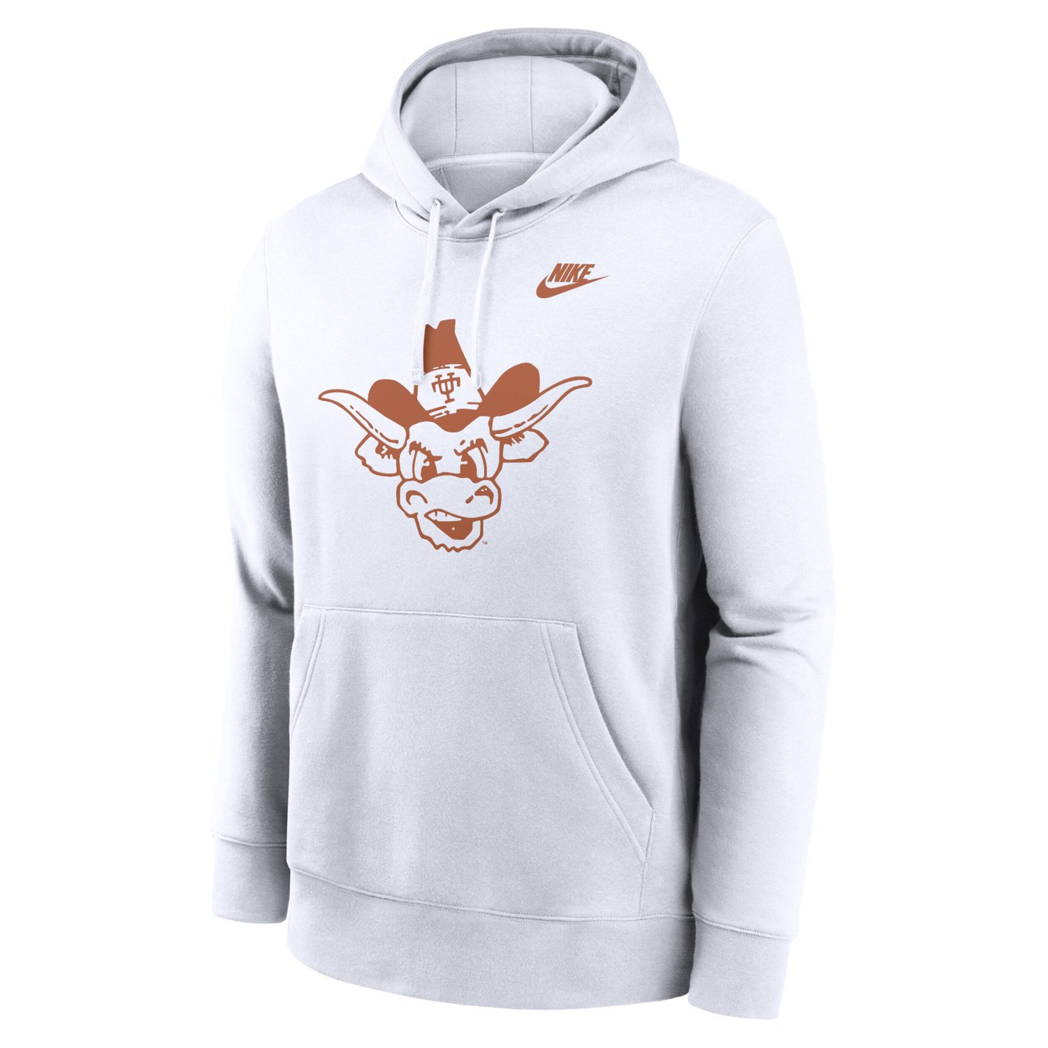 Nike Texas Longhorns Legacy Logo Club Fleece Pullover Hoodie                                                                     - view number 2