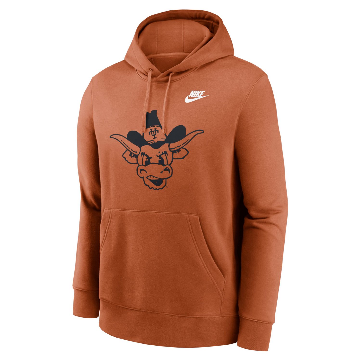 Nike Texas Longhorns Legacy Logo Club Fleece Pullover Hoodie                                                                     - view number 2