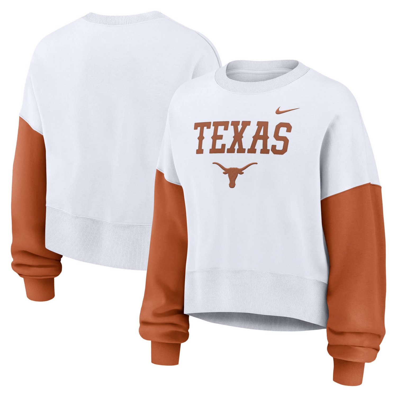 Nike Texas Longhorns Oversized Color-Block Pullover