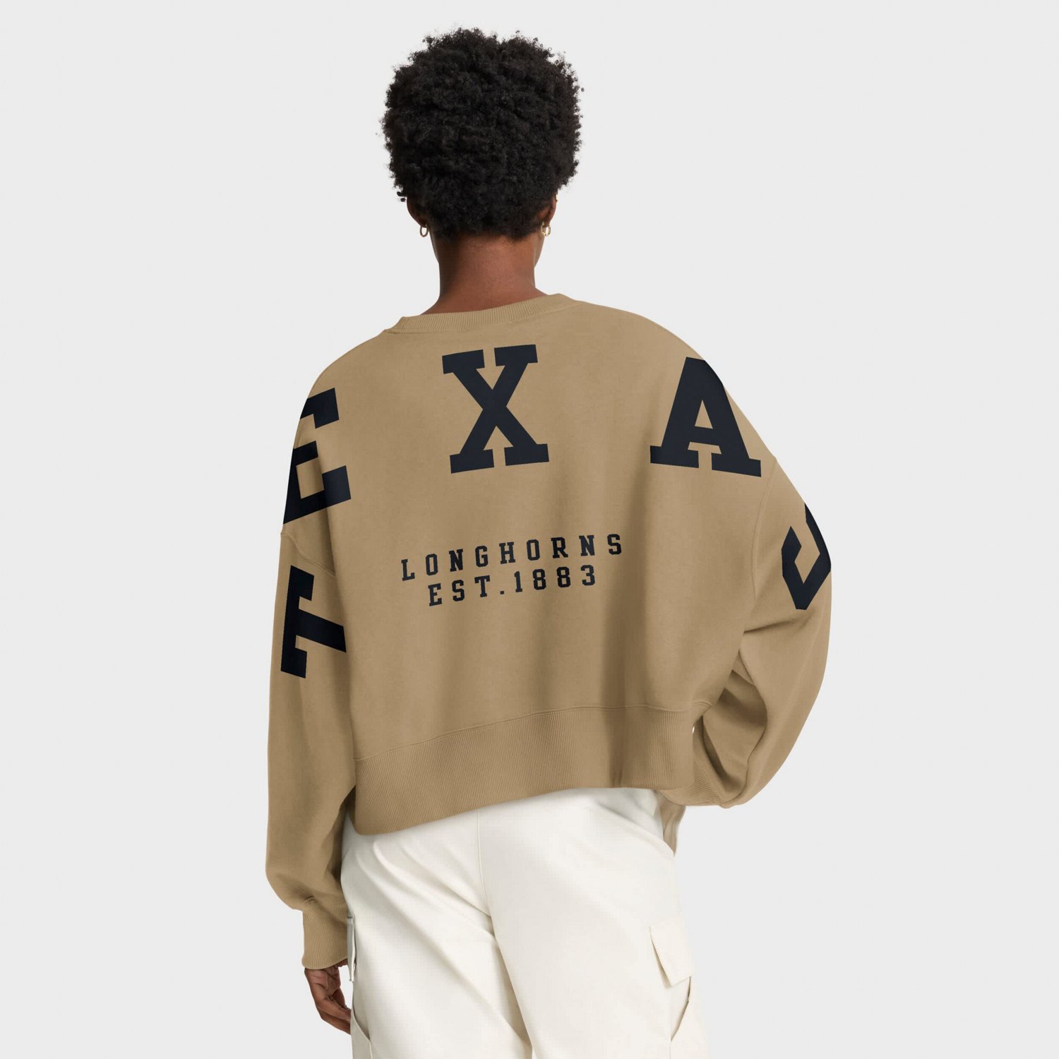 Nike Texas Longhorns Oversized Phoenix 2-Hit Pullover Sweatshirt - view number 2