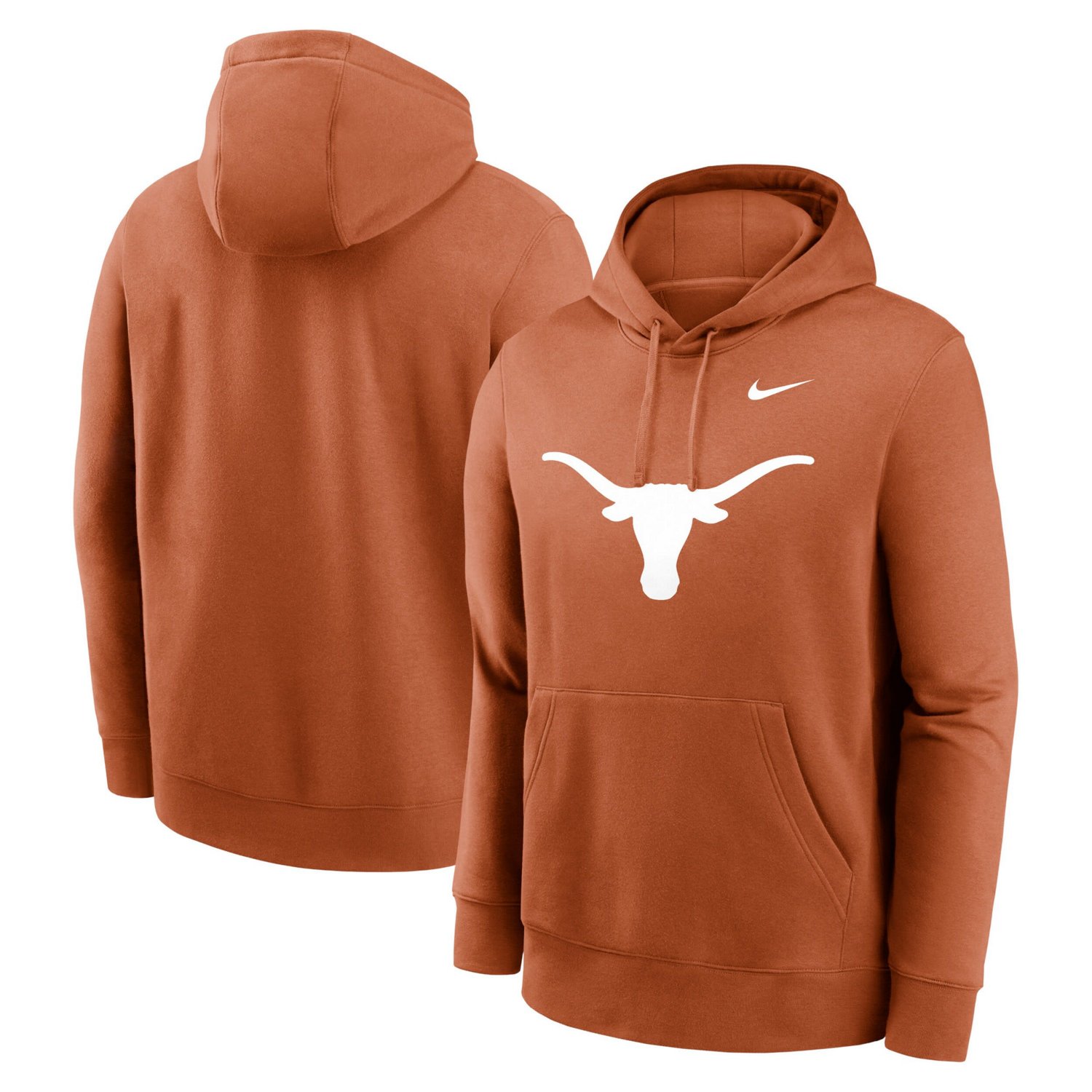 Nike Texas Longhorns Primetime Evergreen Club Fleece Pullover Hoodie                                                             - view number 1