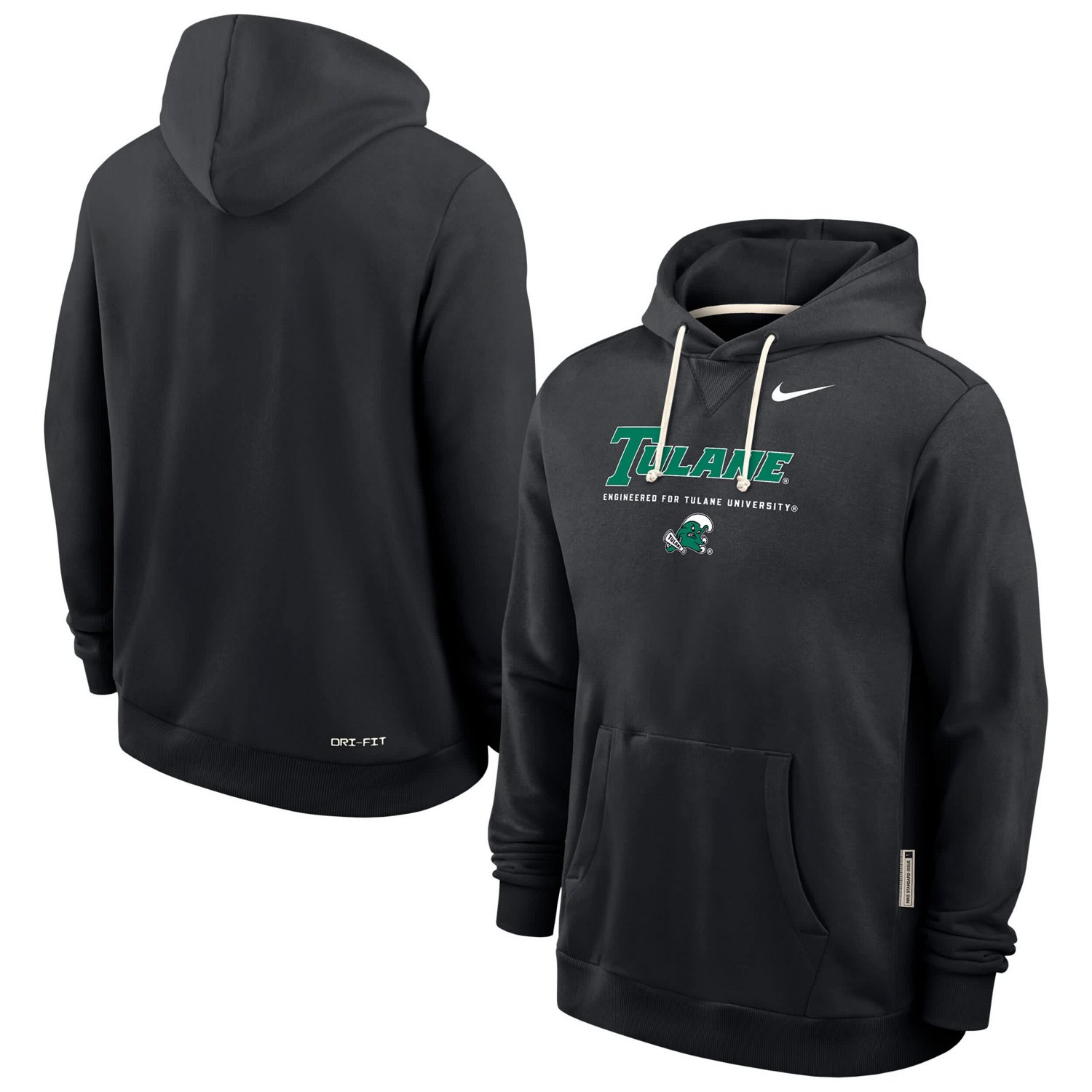 Nike Tulane Green Wave 2025 Sideline Standard Issue Dri-FIT Hoodie - view number 1
