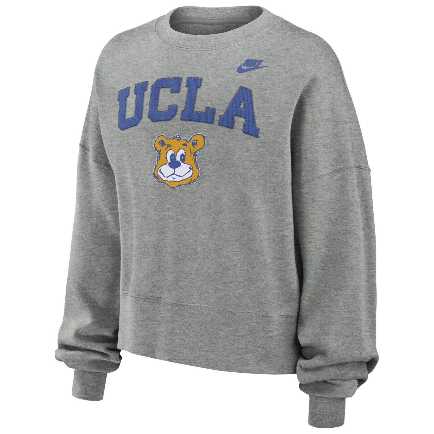Nike UCLA Bruins Legacy Fleece Classic Arch Oversized Cropped Tackle Twill Sweatshirt                                            - view number 2