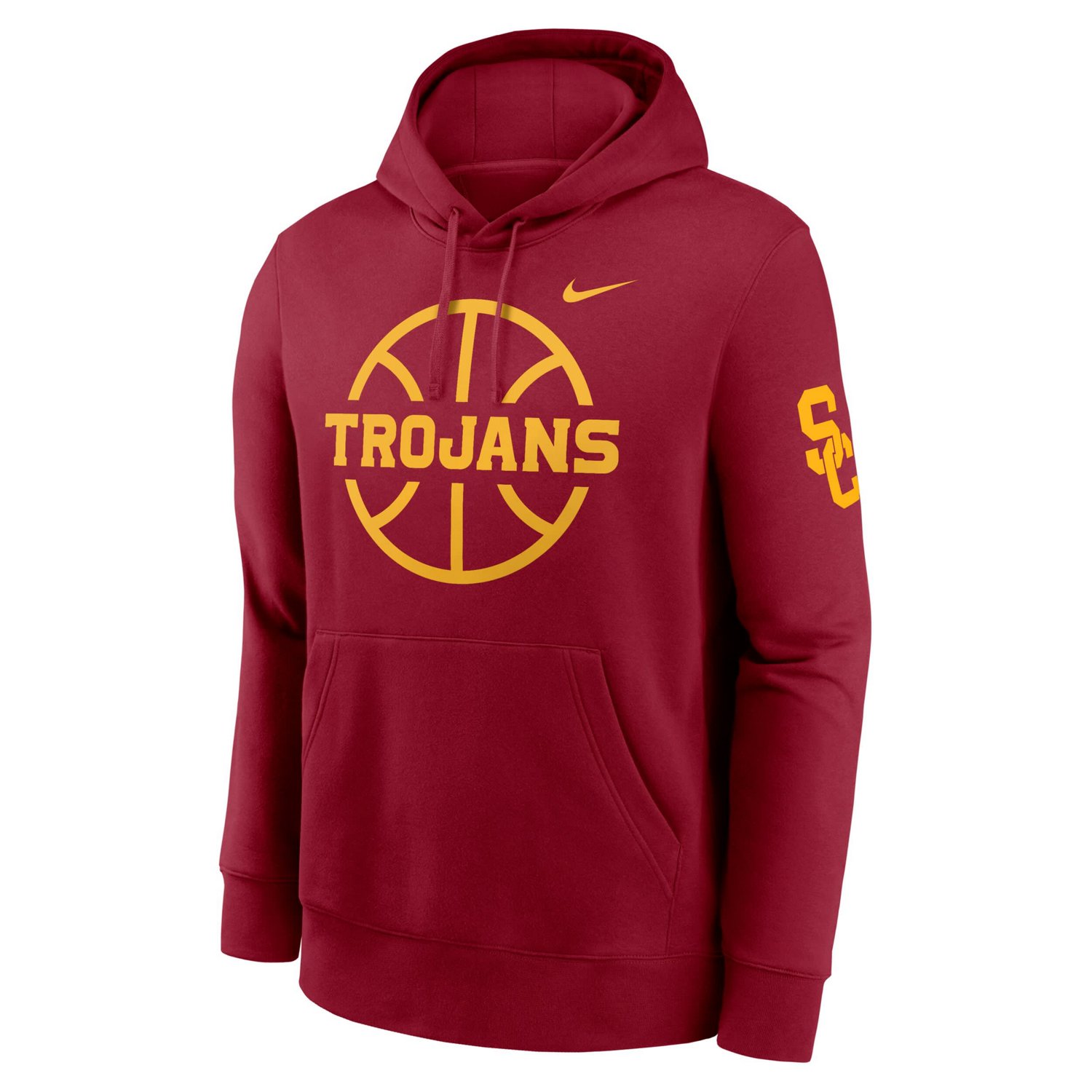 Nike USC Trojans Basketball Icon Club Fleece Pullover Hoodie                                                                     - view number 2