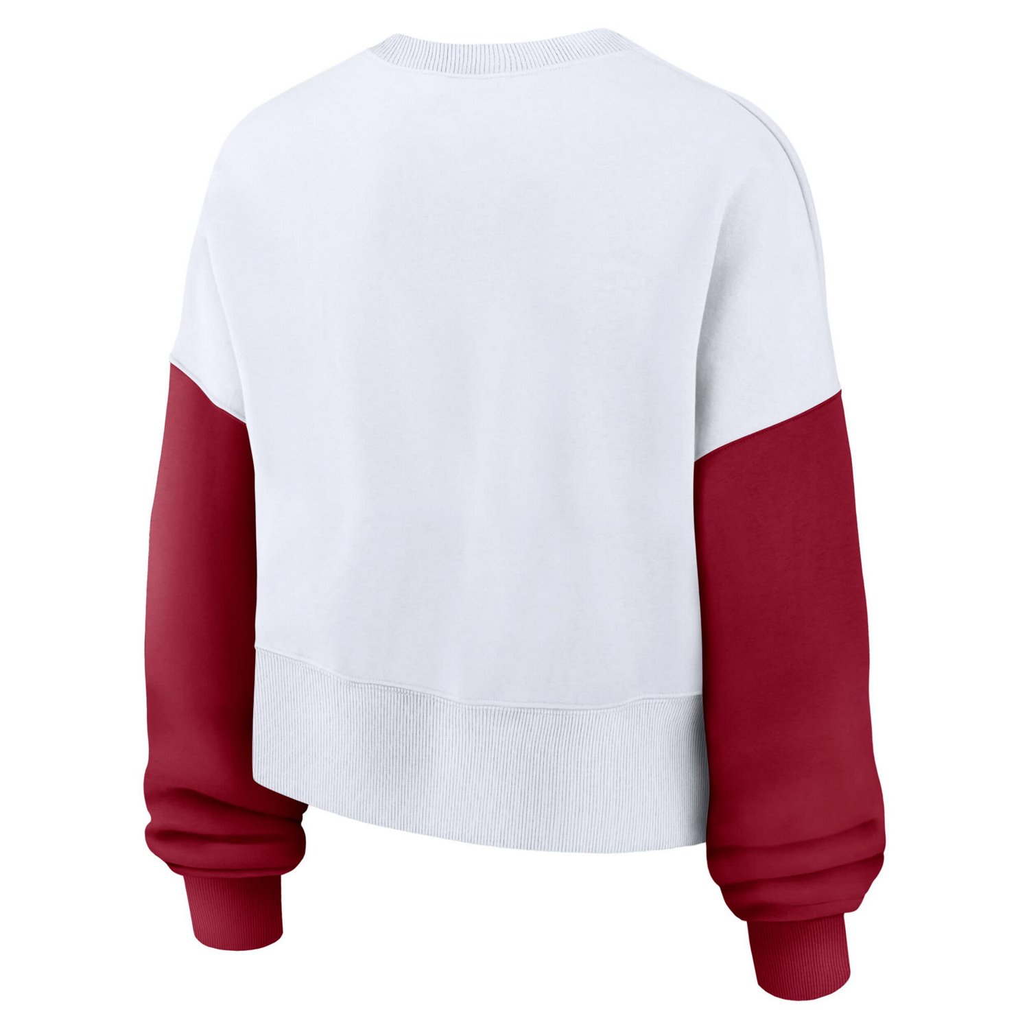 Nike USC Trojans Color-Block Oversized Cropped Pullover Sweatshirt                                                               - view number 3