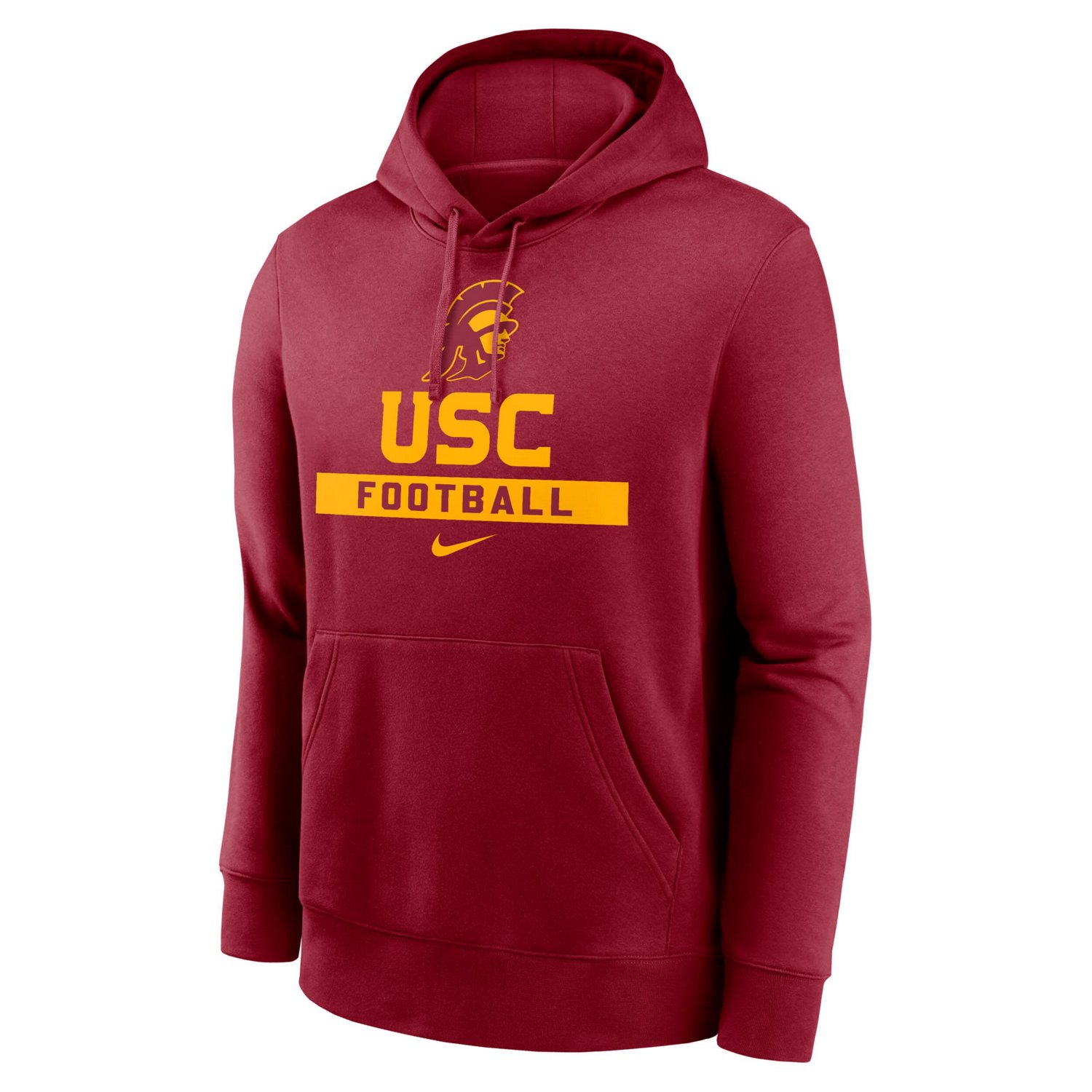 Nike USC Trojans Football Stack Club Fleece Pullover Hoodie                                                                      - view number 2