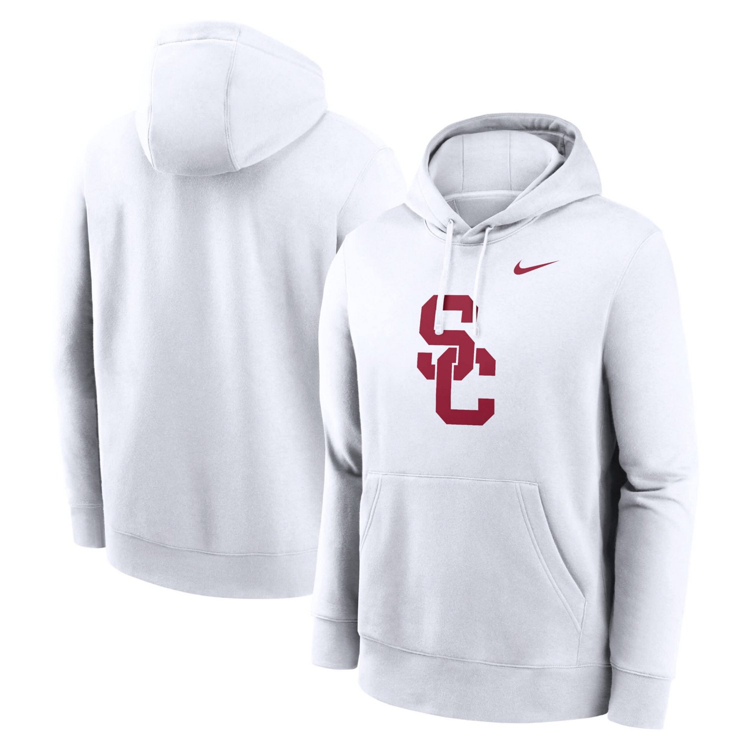 Nike USC Trojans Primetime Evergreen Club Fleece Pullover Hoodie