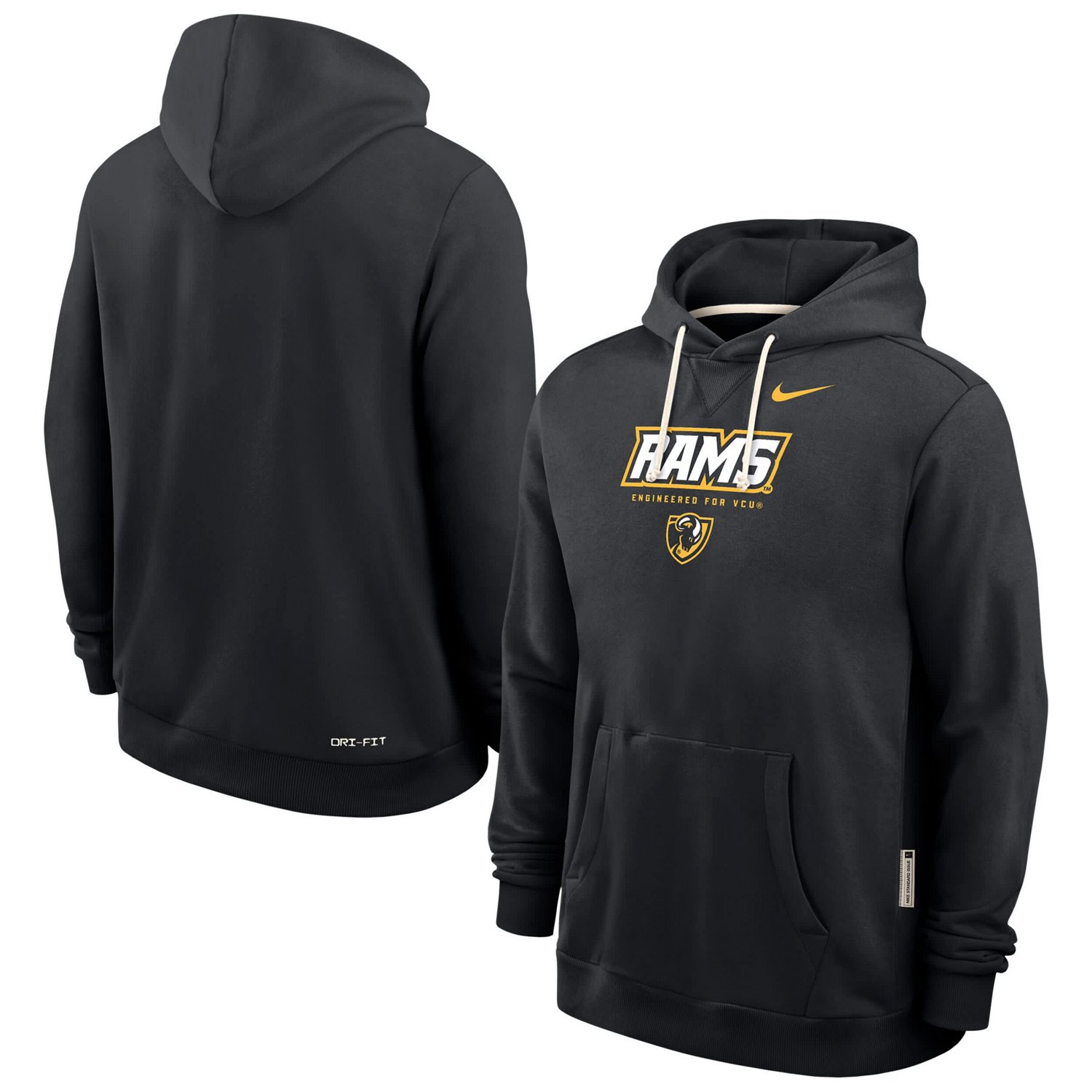 Nike VCU Rams 2025 Sideline Standard Issue Dri-FIT Hoodie - view number 1