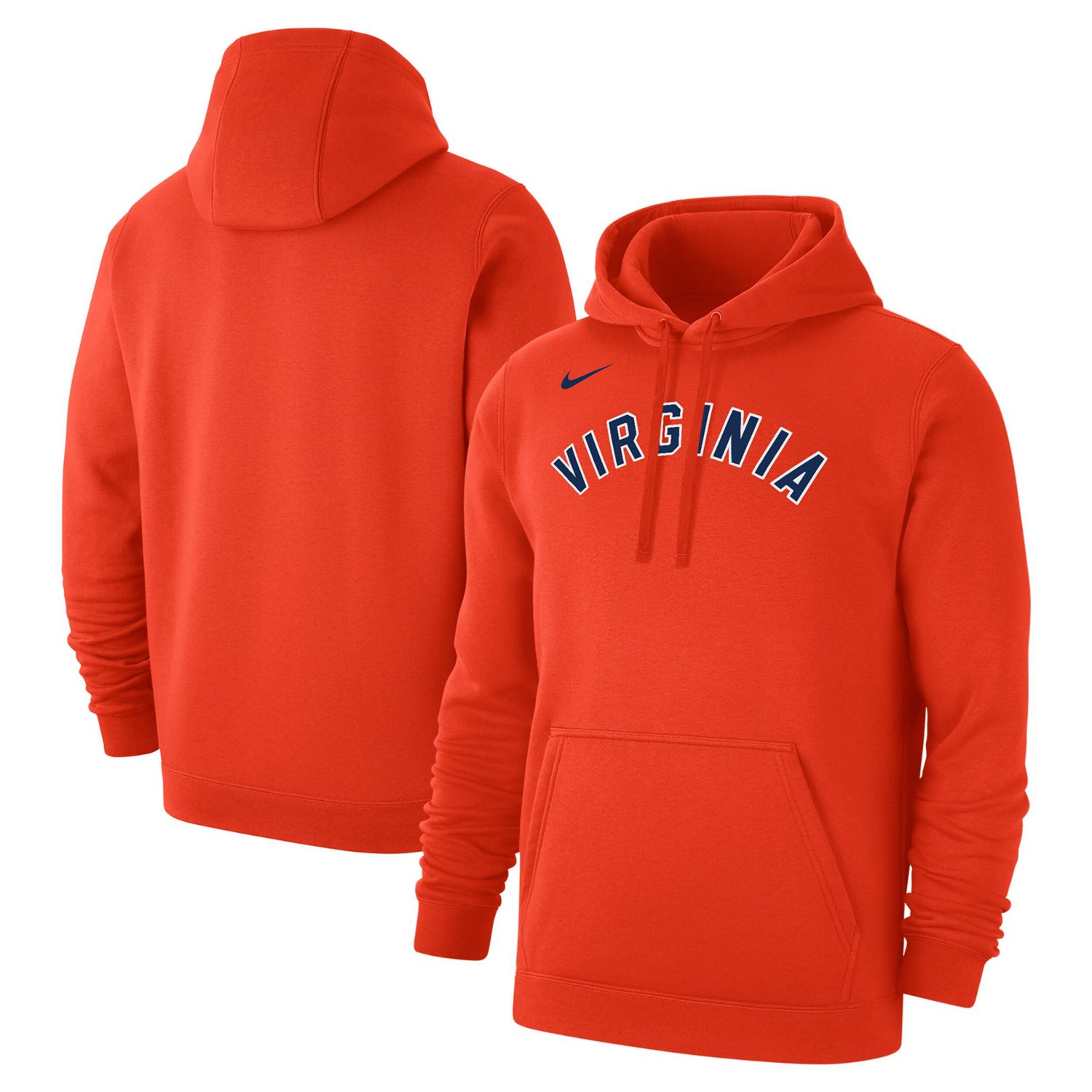 Nike Virginia Cavaliers Logo Club Fleece Pullover Hoodie