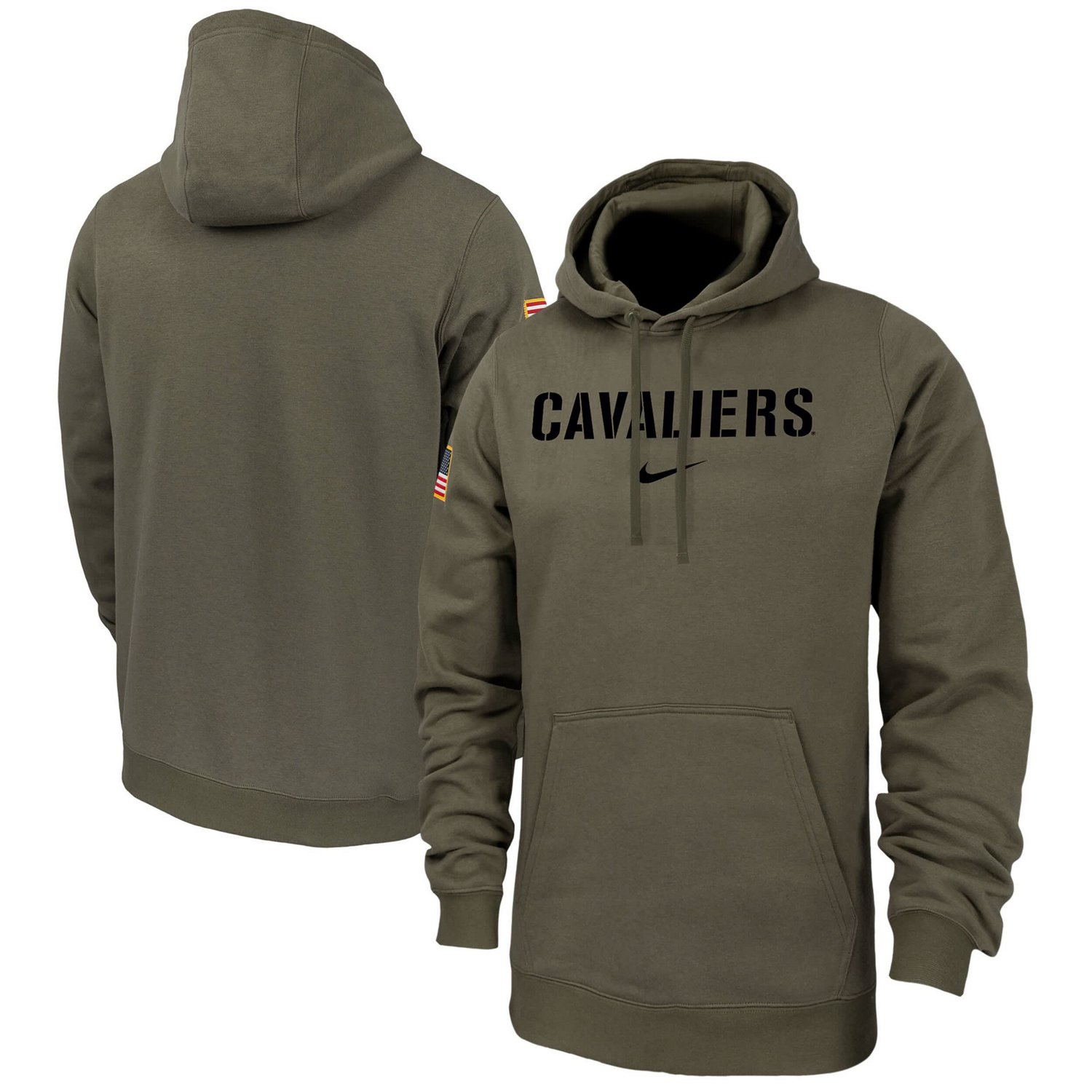 Nike Virginia Cavaliers Military Pack Club Fleece Pullover Hoodie - view number 1