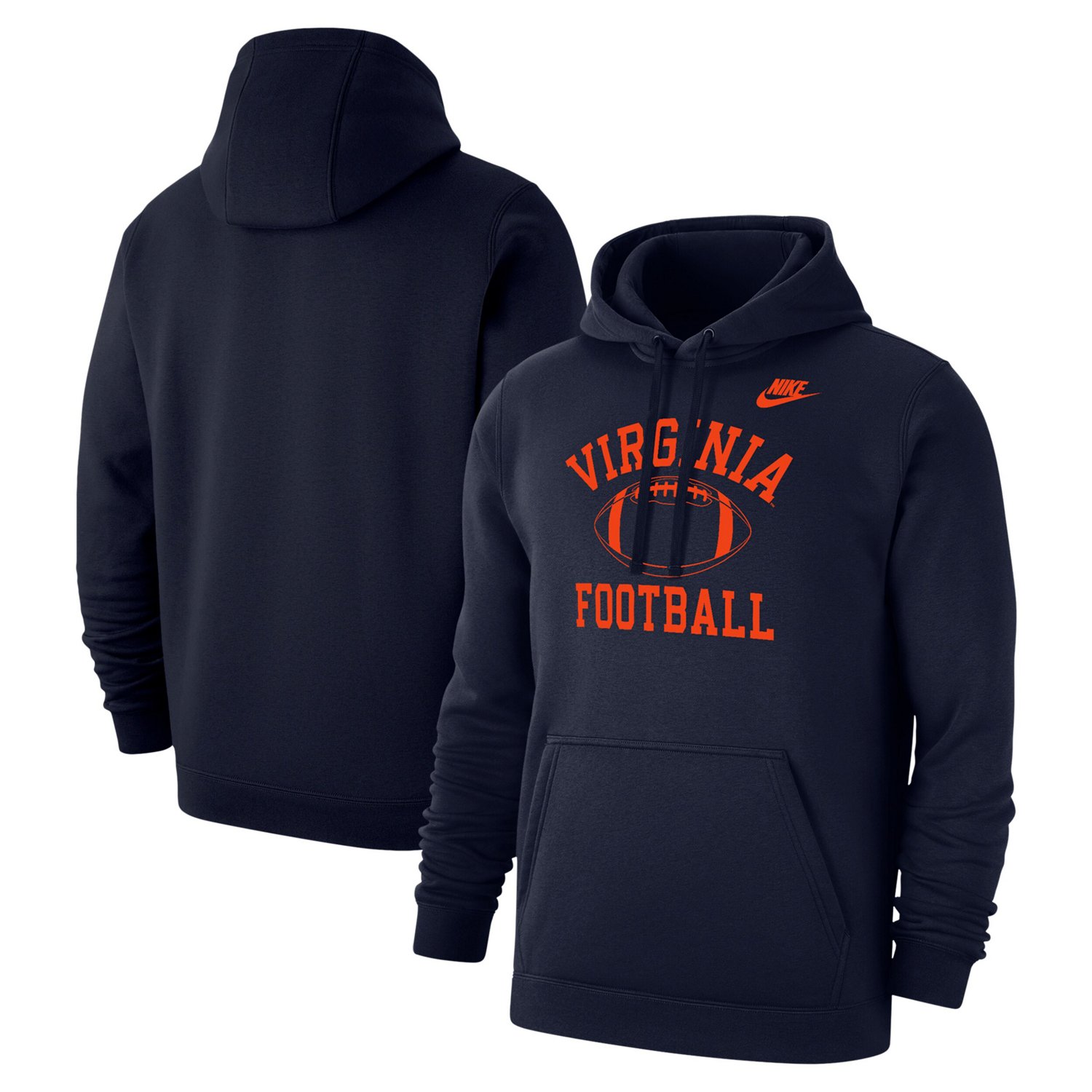 Nike Virginia Cavaliers Vintage Football Club Fleece Pullover Hoodie