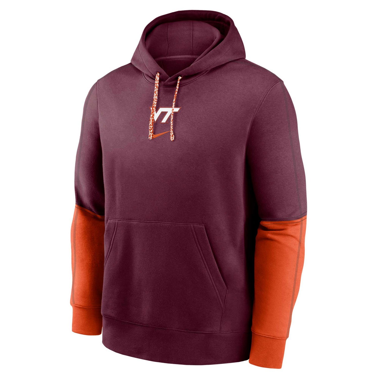 Nike Virginia Tech Hokies 2024 Sideline Club Fleece Pullover Hoodie                                                              - view number 2