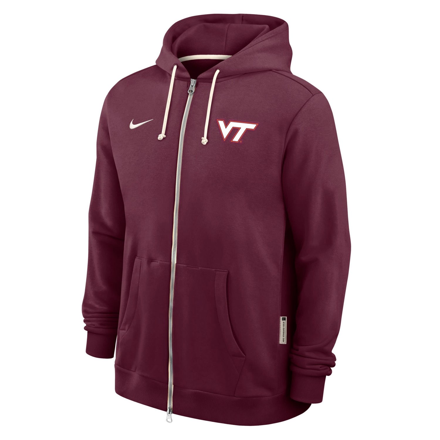Nike Virginia Tech Hokies 2025 Sideline Performance Full-Zip Hoodie - view number 2