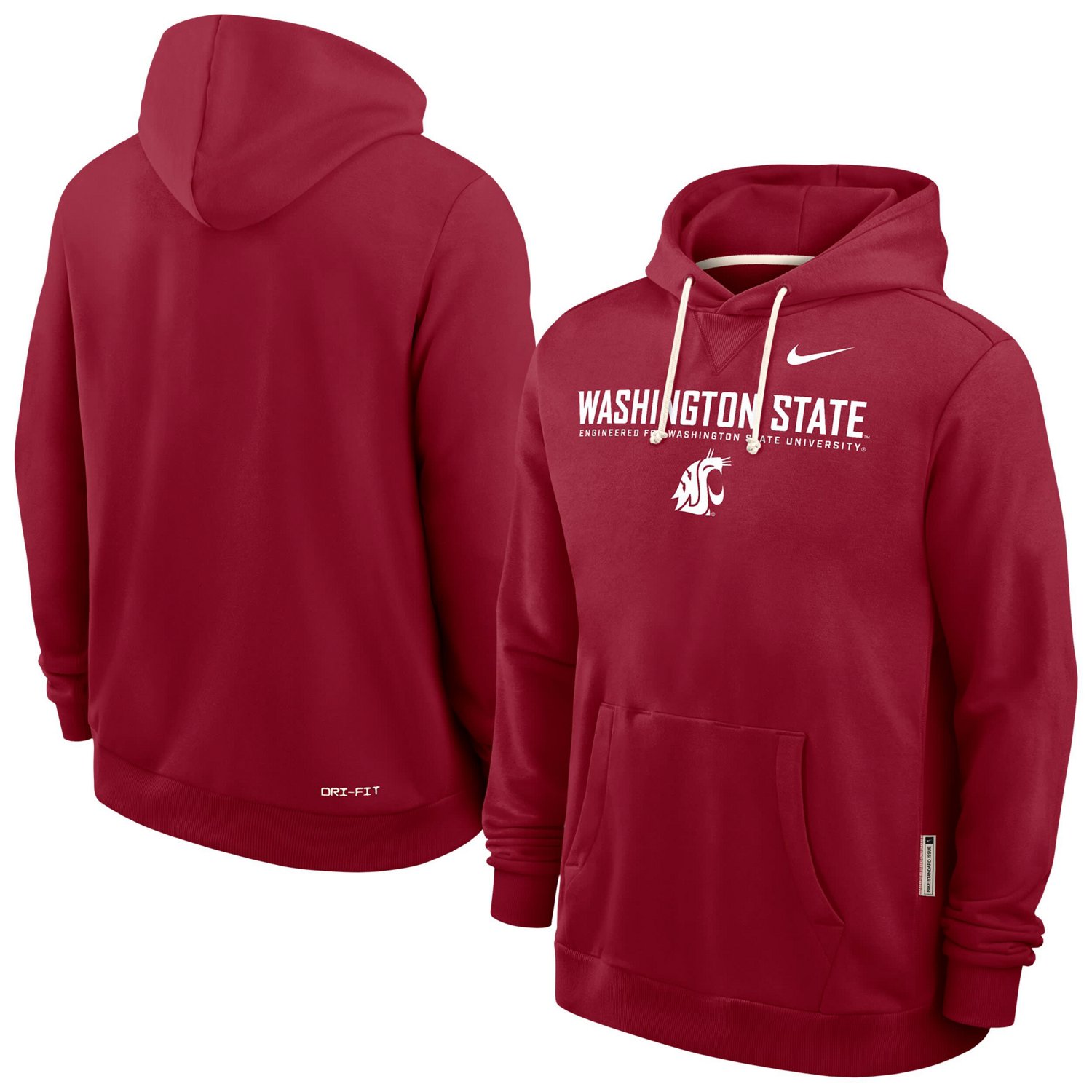 Nike Washington State Cougars 2025 Sideline Performance Pullover Hoodie - view number 1