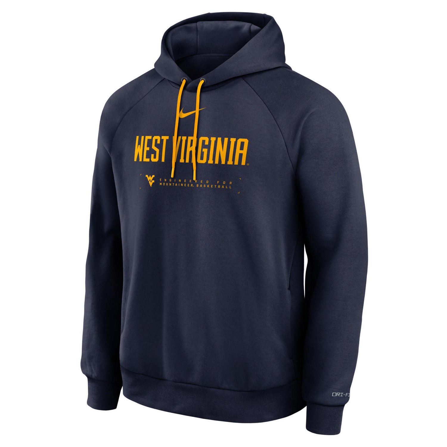 Nike West Virginia Mountaineers 2025 Courtside Basketball Practice Raglan Dri-FIT Hoodie - view number 2