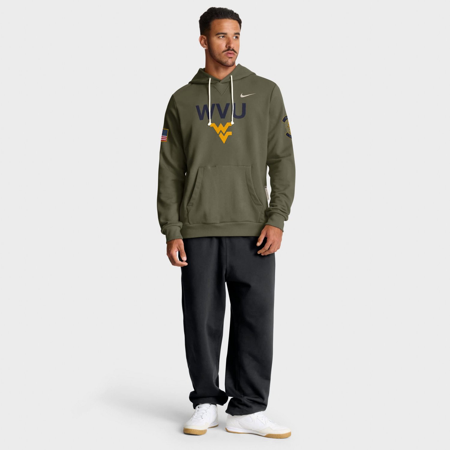 Nike West Virginia Mountaineers 2025 Military Appreciation Performance Pullover Hoodie - view number 3