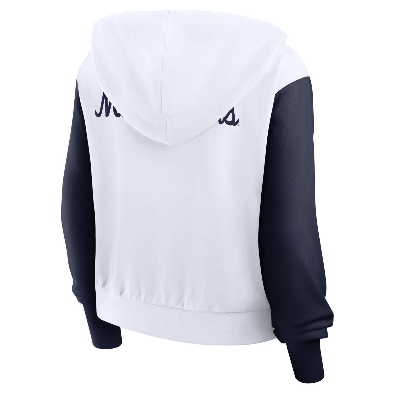 Nike West Virginia Mountaineers Cropped Beyond Capability Color-Block Script Full-Zip Hoodie - view number 3