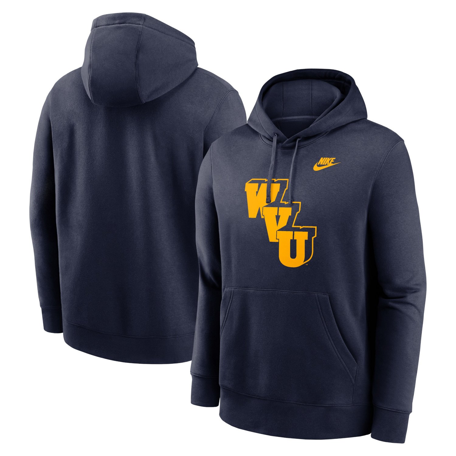 Nike West Virginia Mountaineers Legacy Logo Club Fleece Pullover Hoodie                                                          - view number 1
