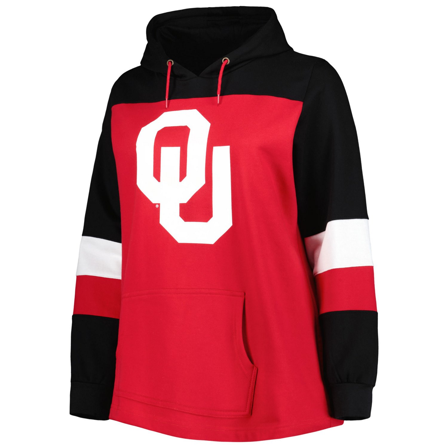 Oklahoma Sooners Plus Size Color-Block Pullover Hoodie - view number 2