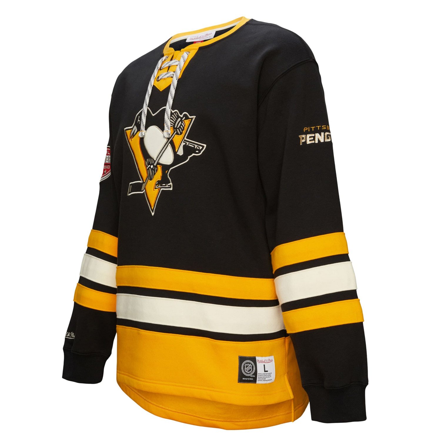 Pittsburgh Penguins Heritage Lace-Up Pullover Sweatshirt - view number 2