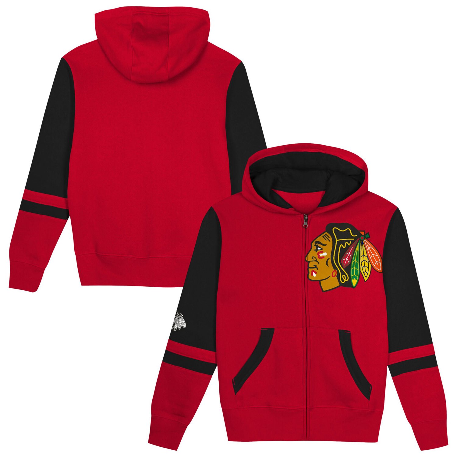 Preschool Chicago Blackhawks Face Off Full-Zip Hoodie