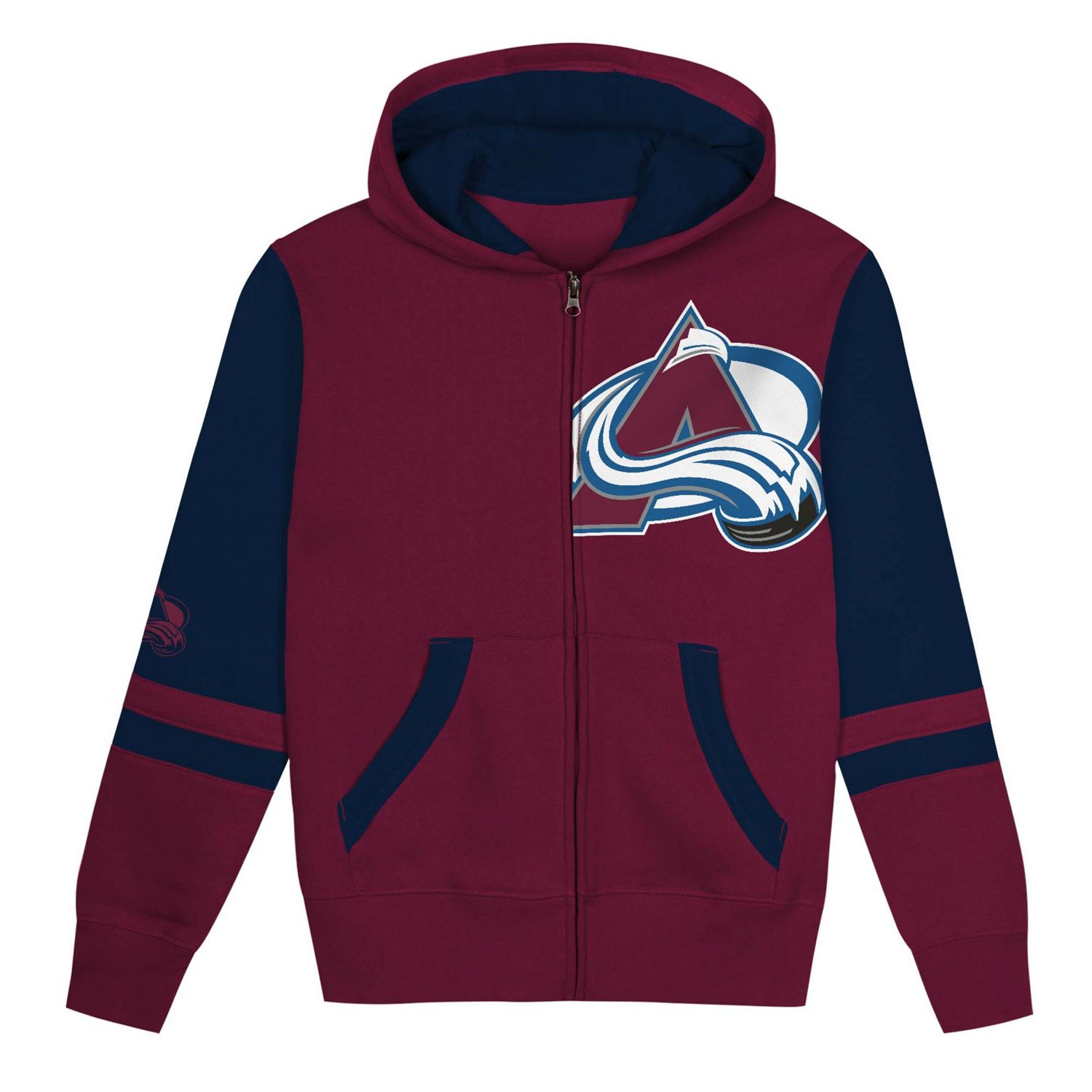 Preschool Colorado Avalanche Face Off Full-Zip Hoodie                                                                            - view number 2